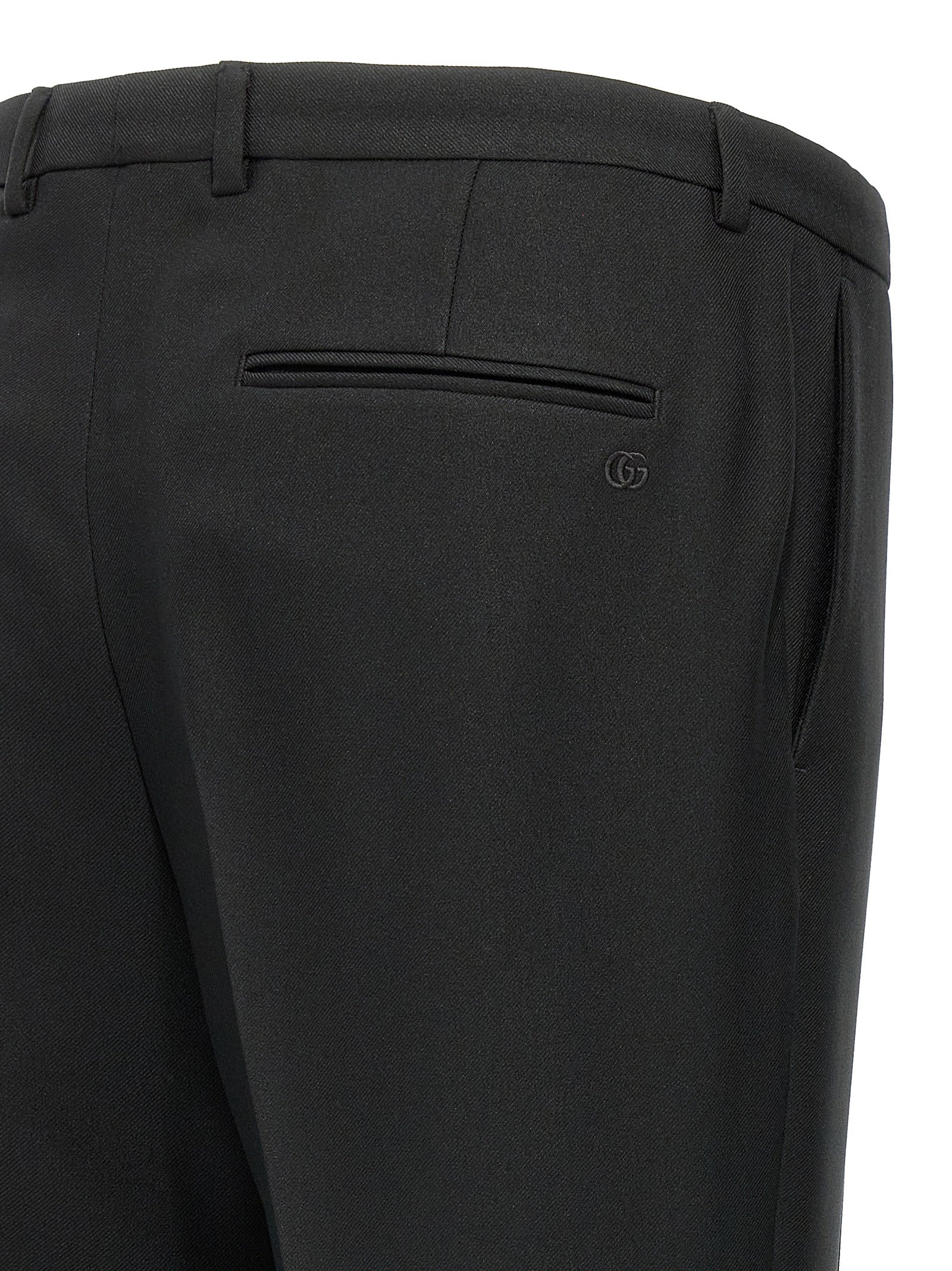 Gucci Black Polyester Casual Pants Gucci