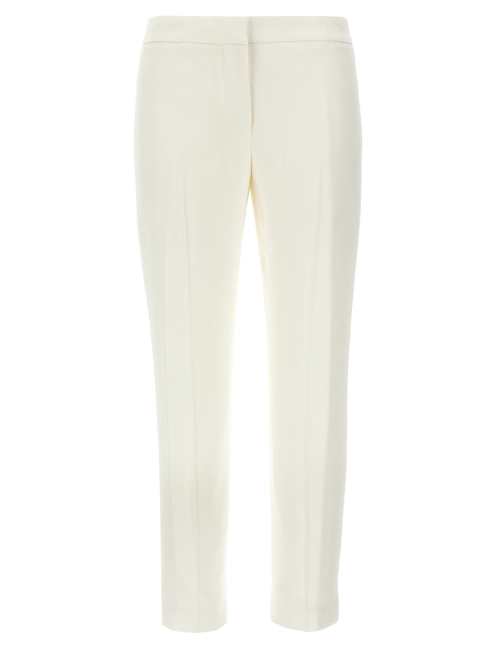 Alexander McQueen White Viscose Casual Pants Alexander McQueen