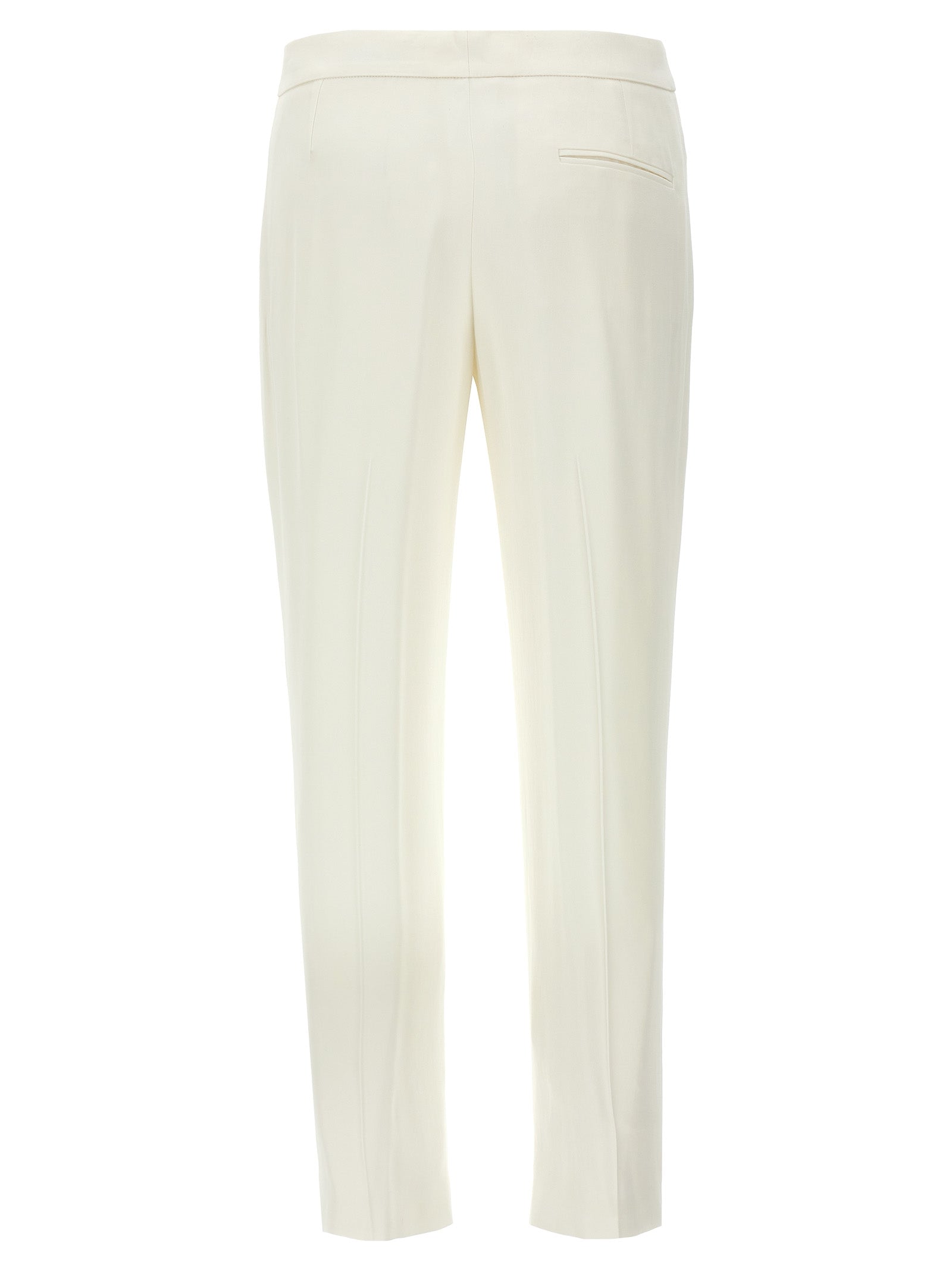 Alexander McQueen White Viscose Casual Pants Alexander McQueen