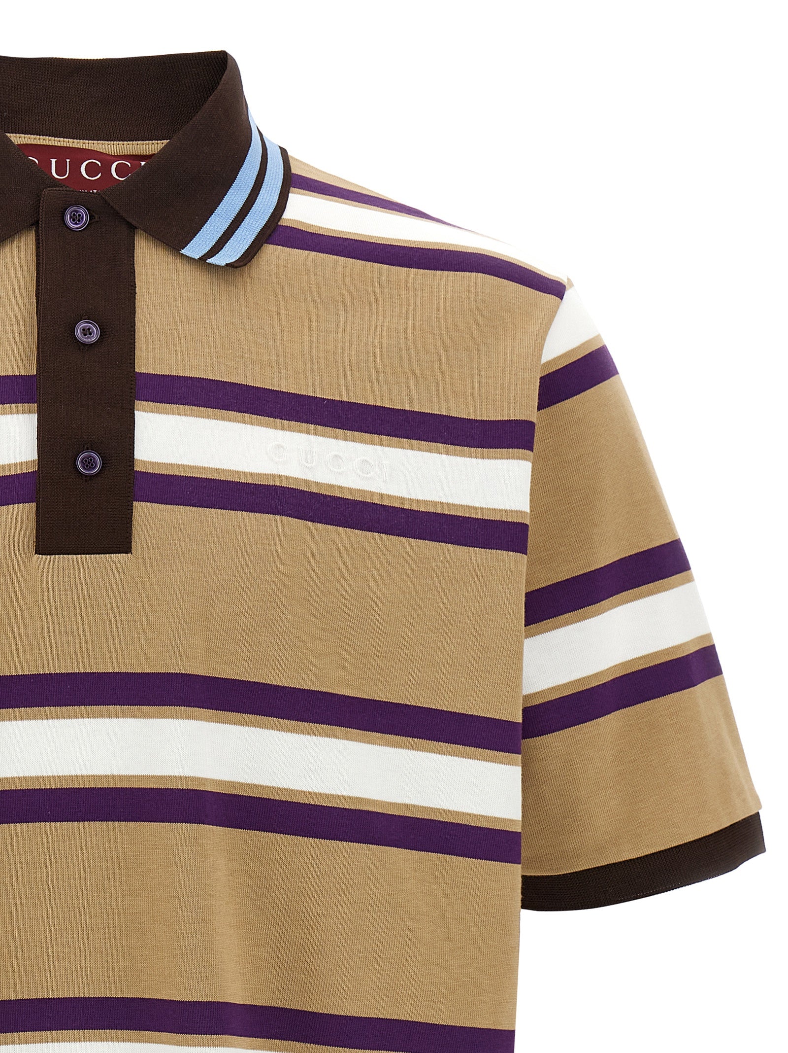 Gucci Multicolor Cotton Polo Shirt Gucci