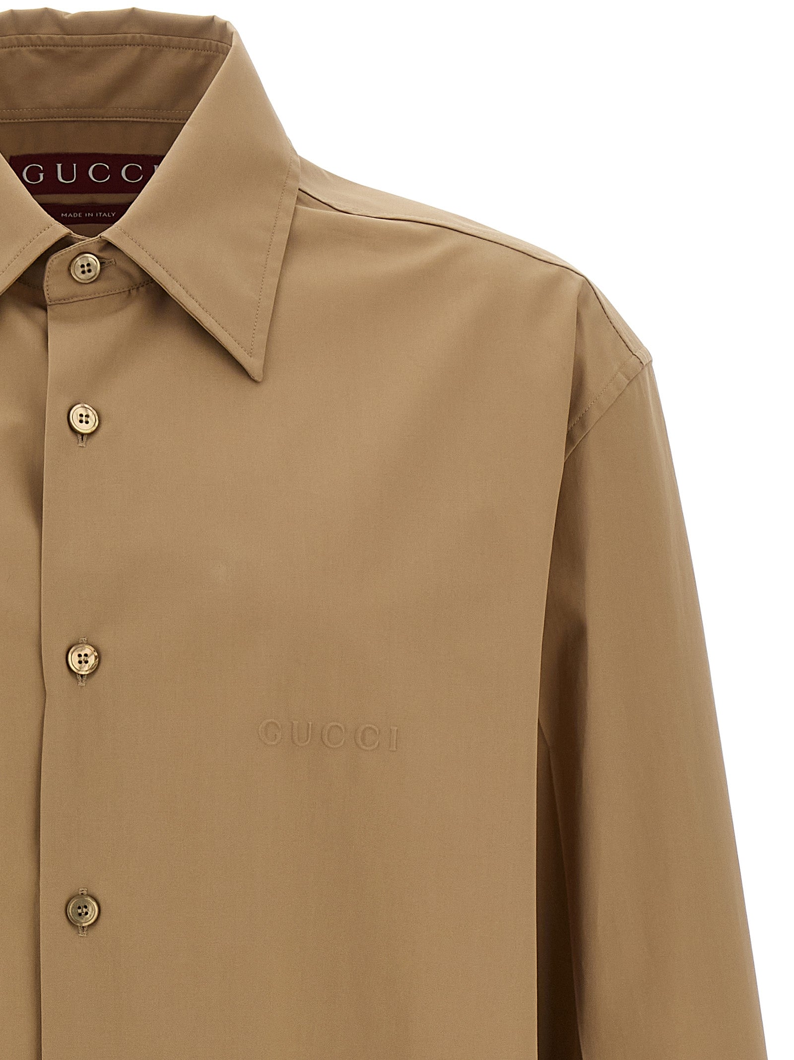 Gucci Beige Cotton Blouse Gucci