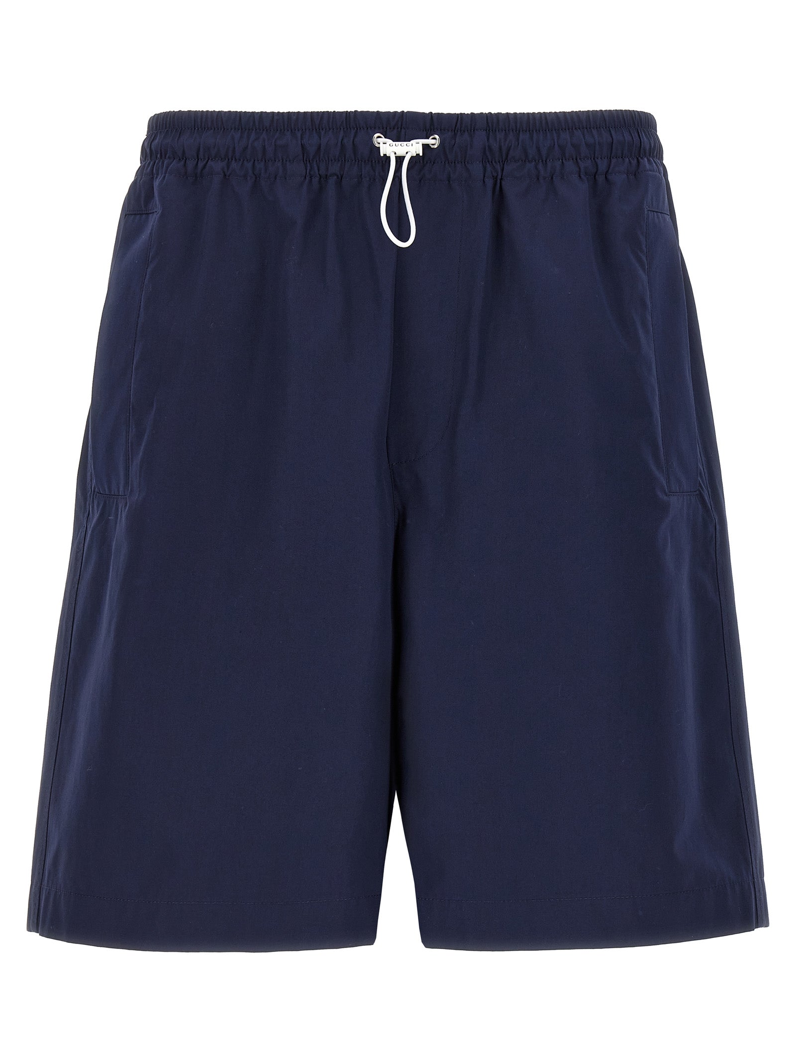 Gucci Blue Cotton Bermuda Shorts