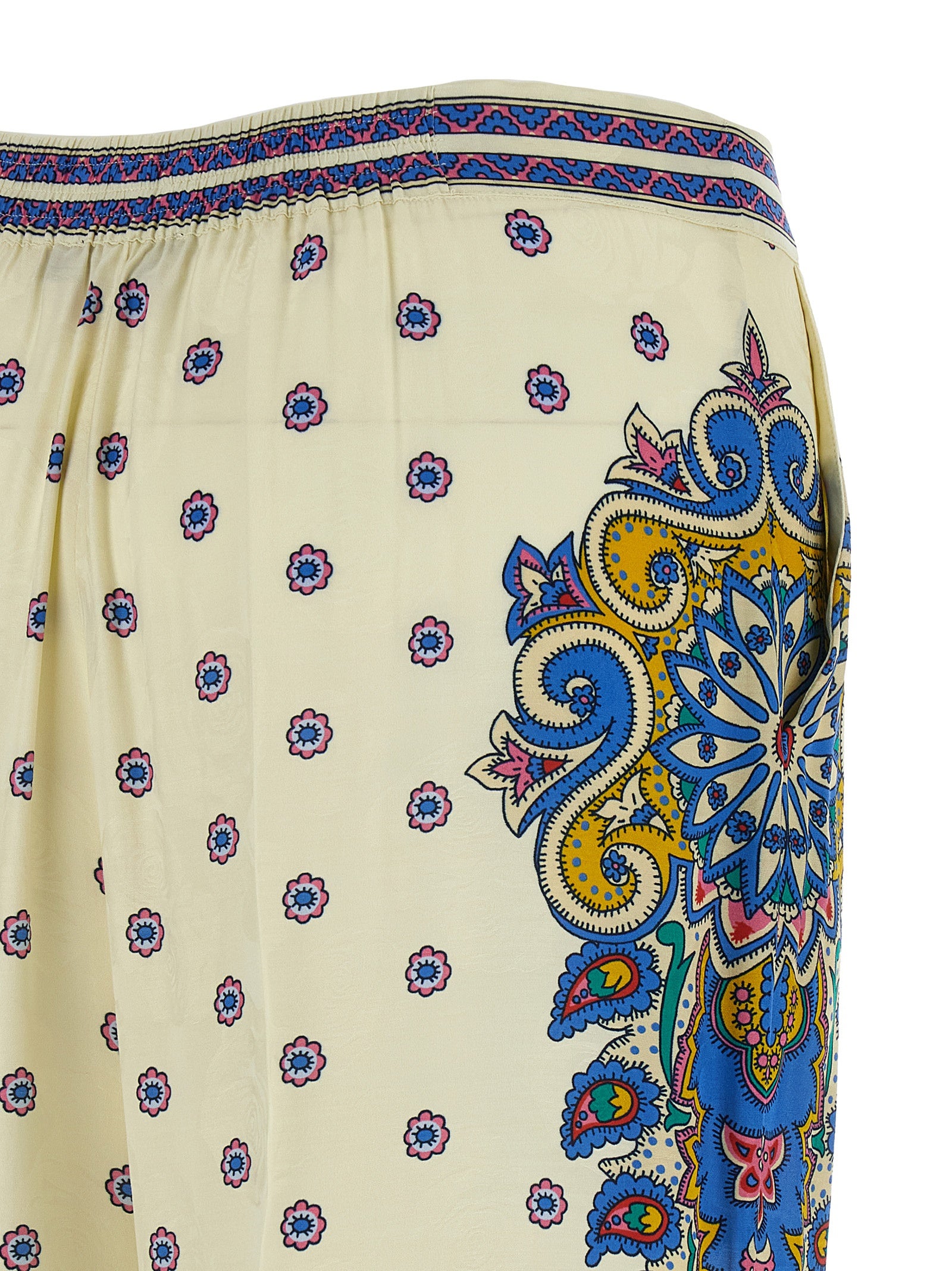 Etro White Viscose Casual Pants Etro