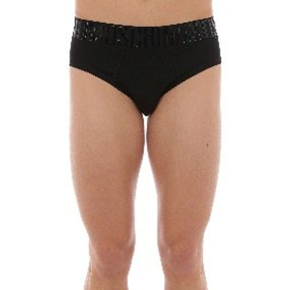 Moschino Black Cotton Briefs Moschino