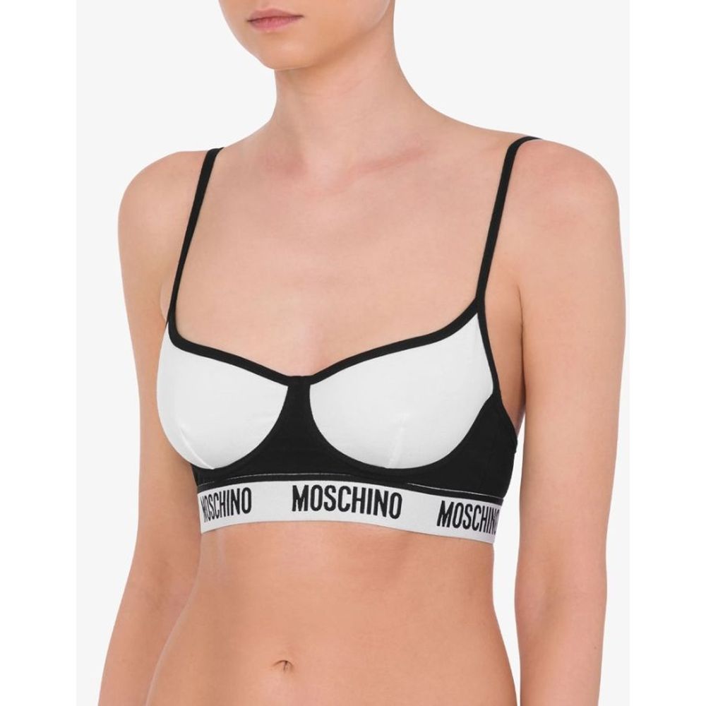Moschino Multicolor Cotton Bra Moschino