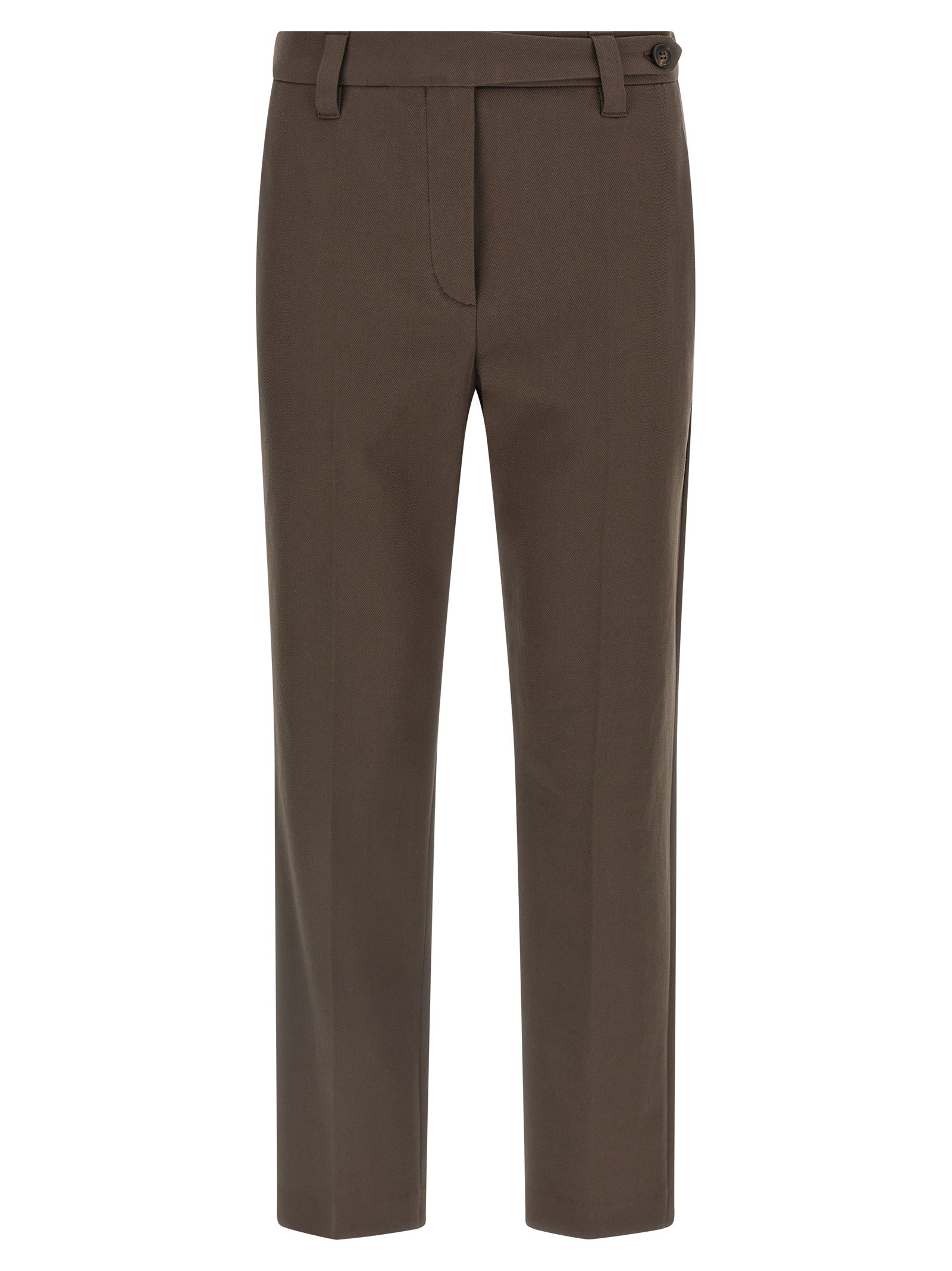 Brunello Cucinelli Brown Cotton Casual Pants Brunello Cucinelli