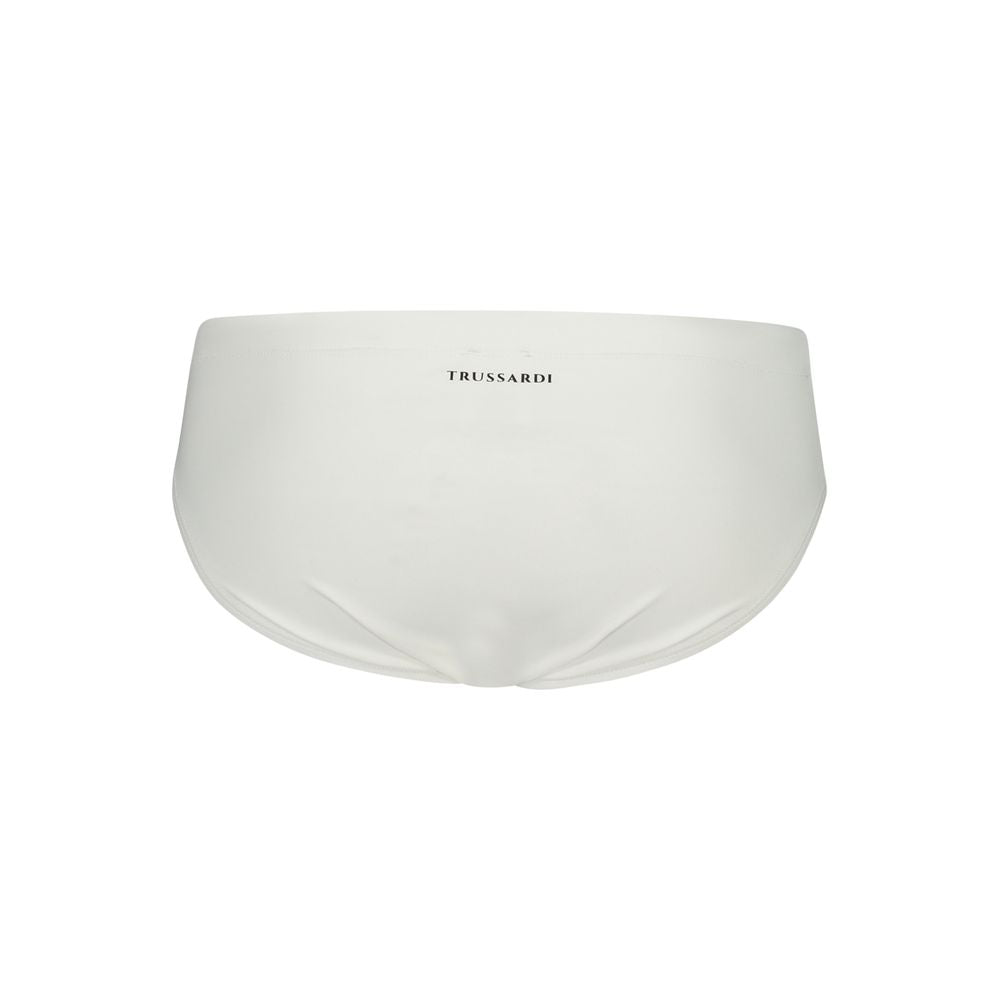 Trussardi White Poliammide Men's Swim Brief Trussardi