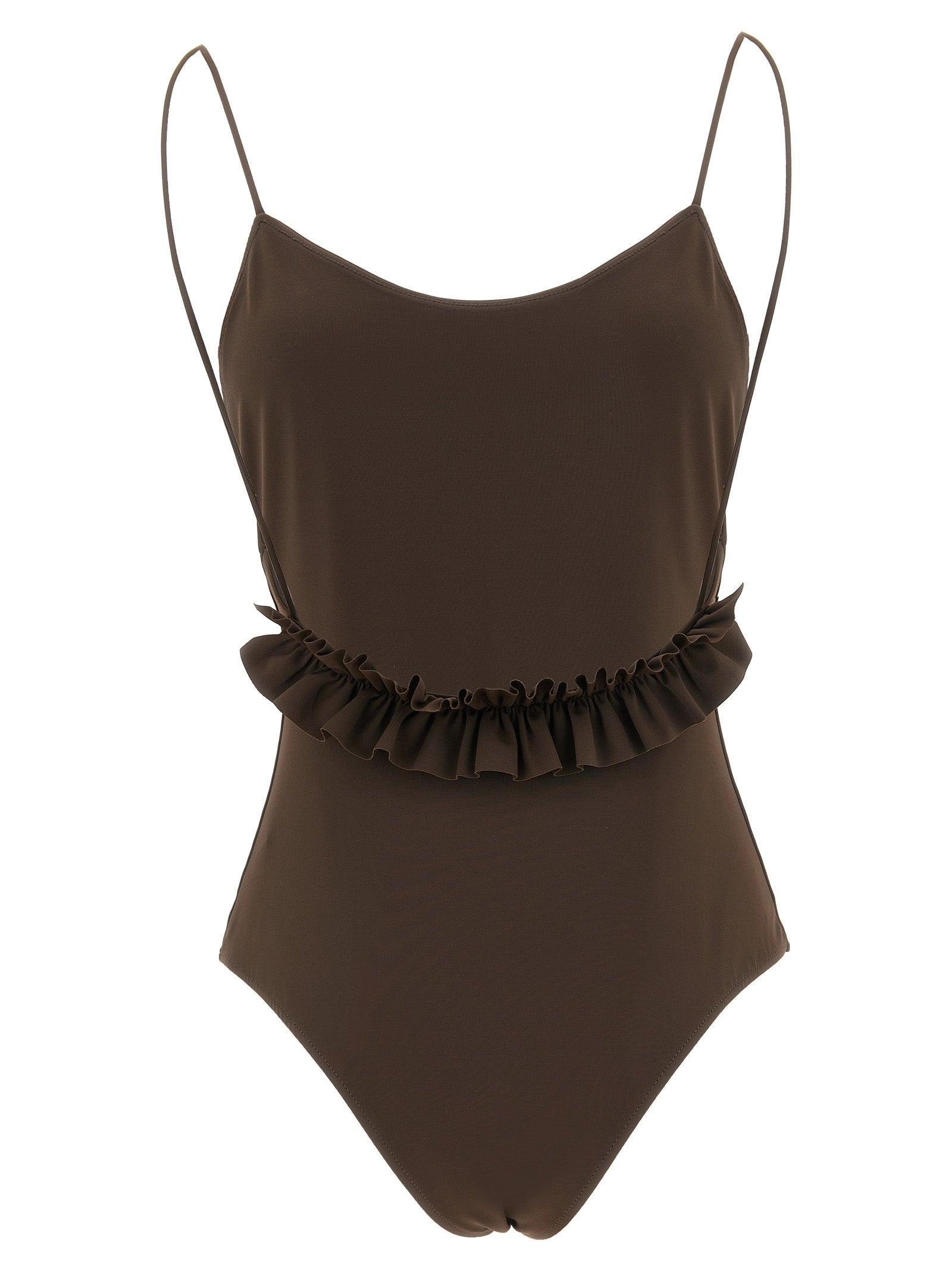 Jacquemus Brown Polyamide One-Piece Swimsuit Jacquemus