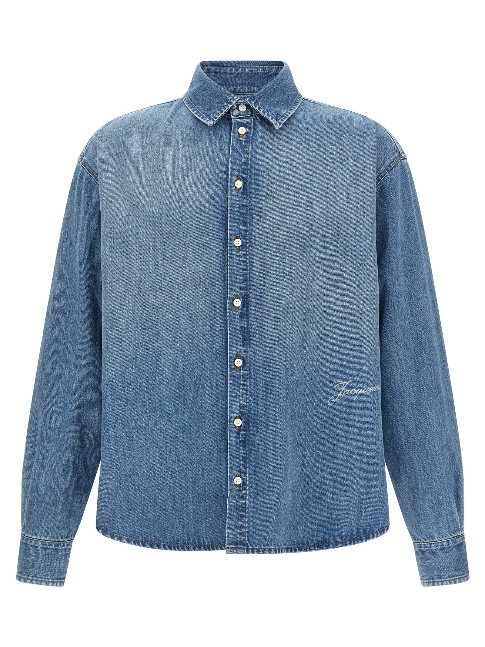 Jacquemus Blue Cotton Blouse Jacquemus