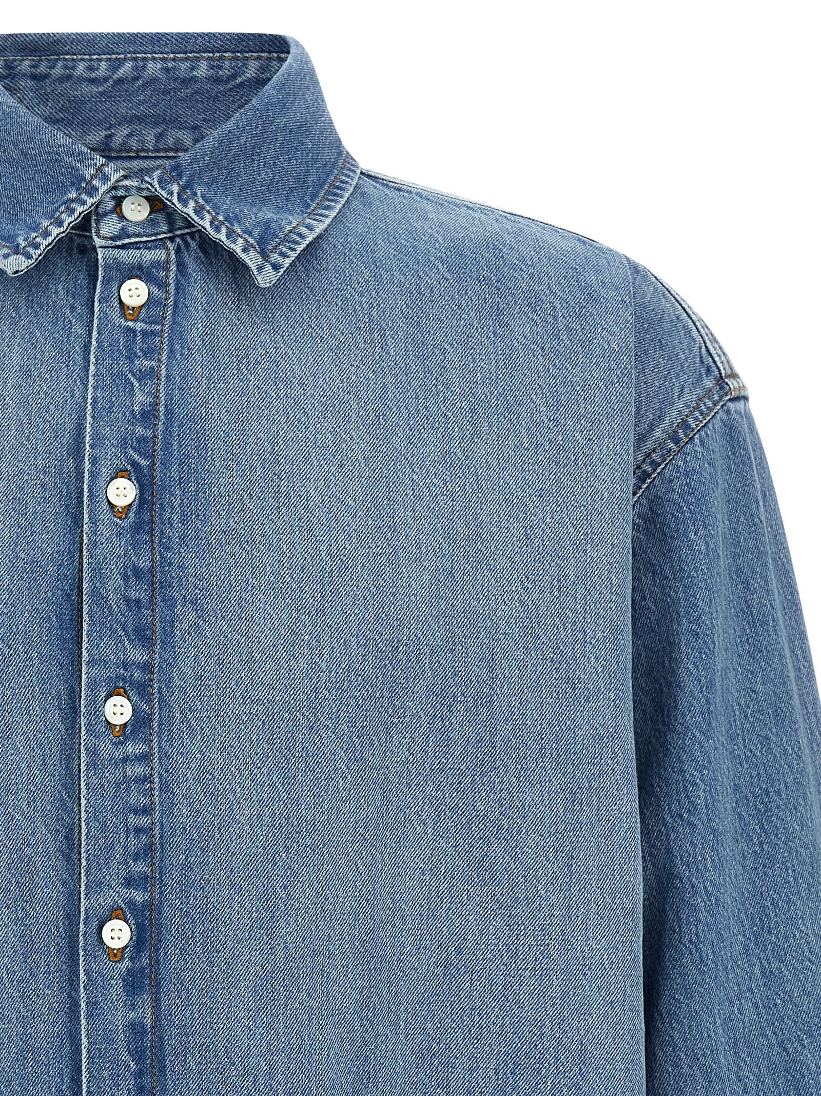Jacquemus Blue Cotton Blouse Jacquemus