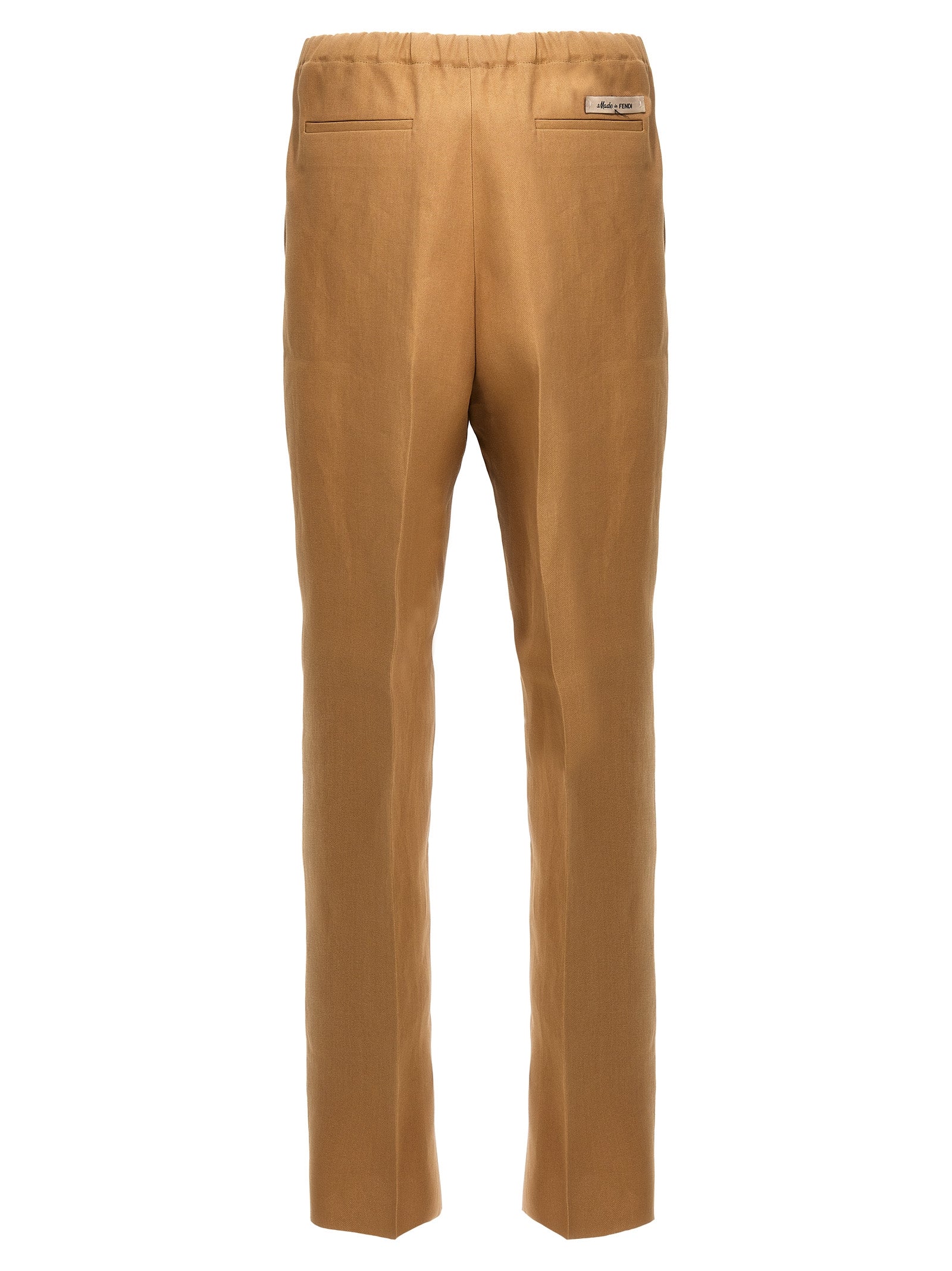 Fendi Beige Paper Casual Pants Fendi