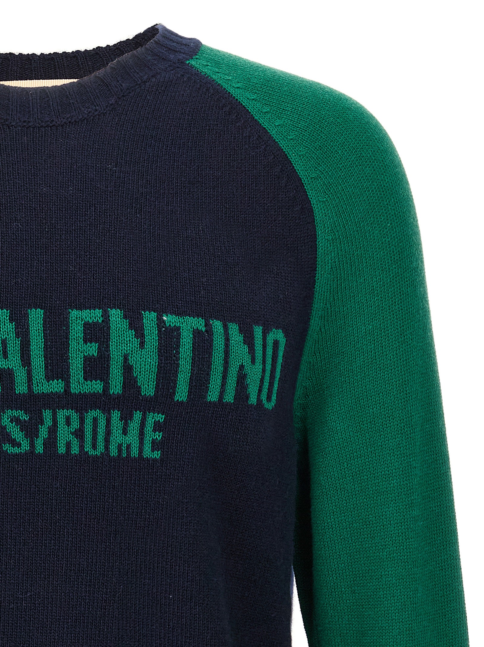 Valentino Garavani Blue Virgin Wool Cardigan Valentino Garavani
