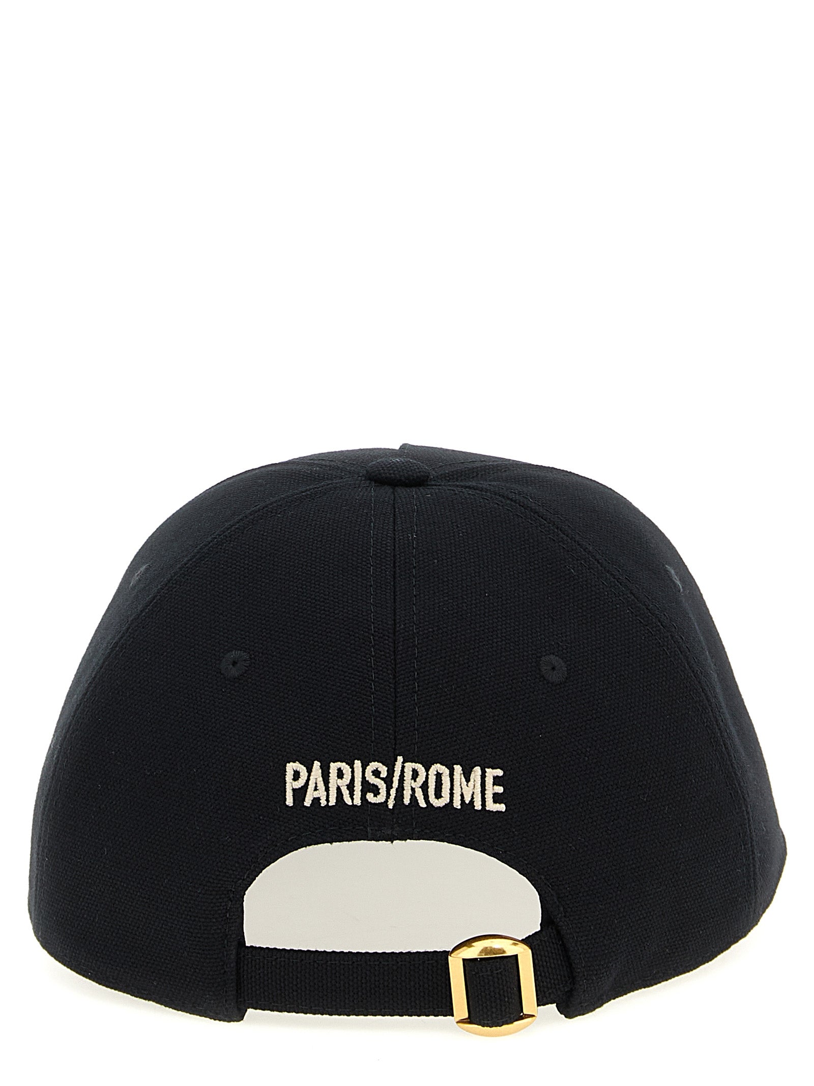 Valentino Garavani Black Cotton Cap (Baseball Hat) Valentino Garavani