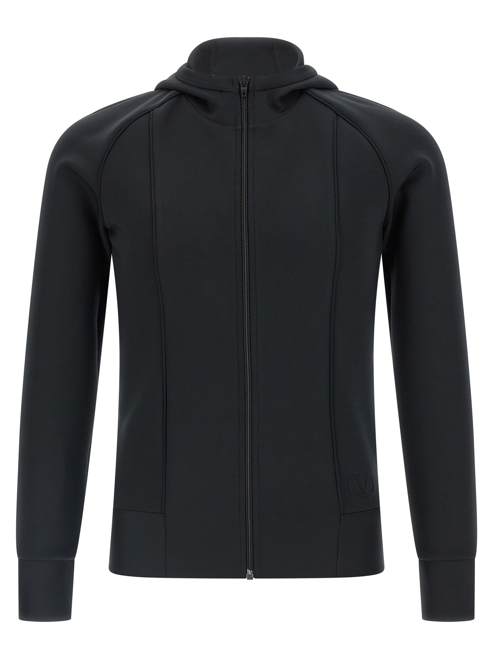 Valentino Garavani Black Polyester Sweatshirt Valentino Garavani