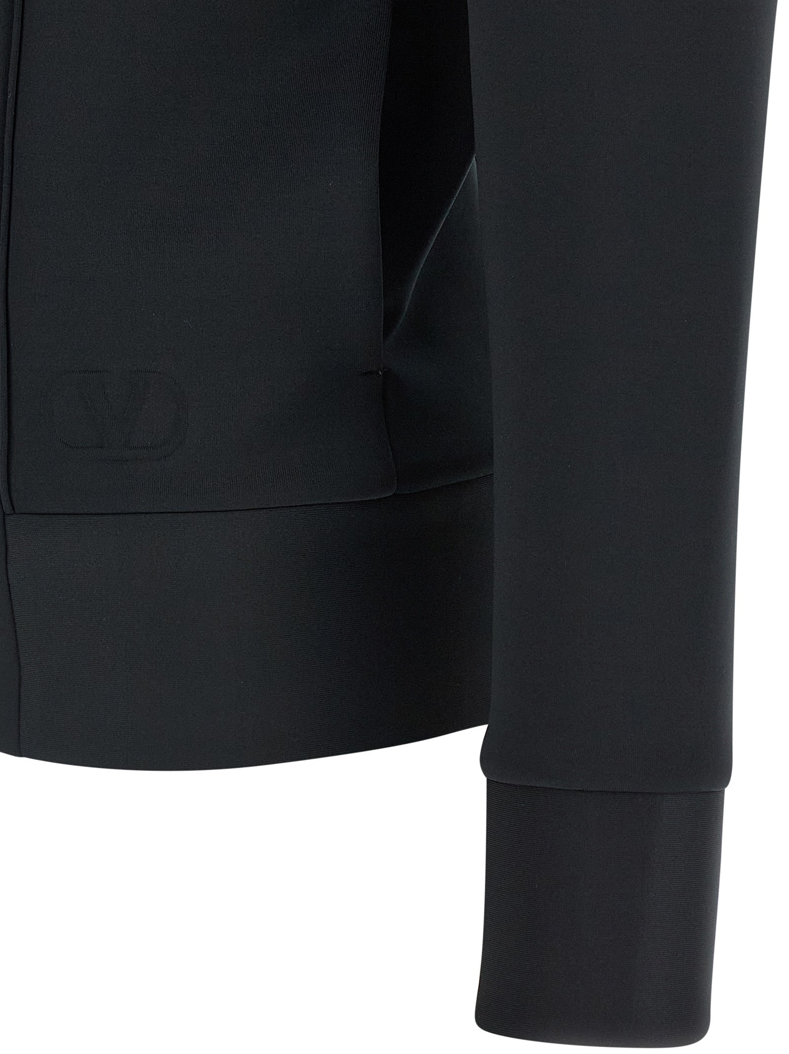 Valentino Garavani Black Polyester Sweatshirt Valentino Garavani