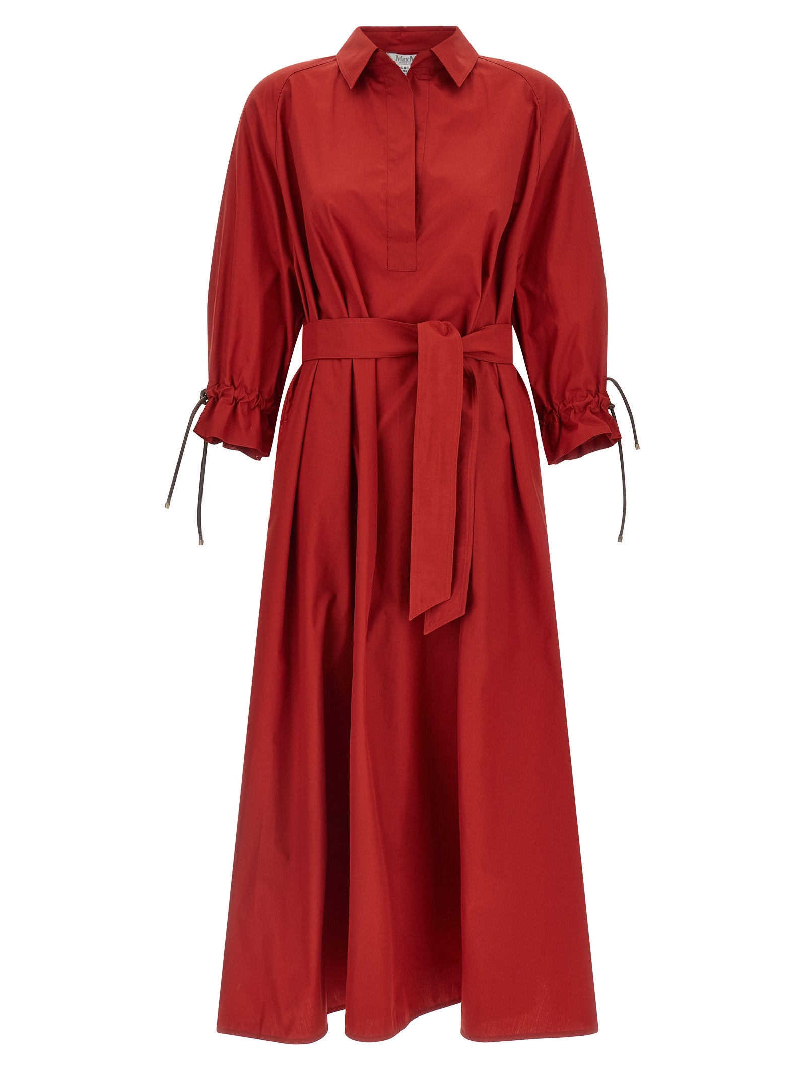 Max Mara Multicolor Cotton Long Dress Max Mara