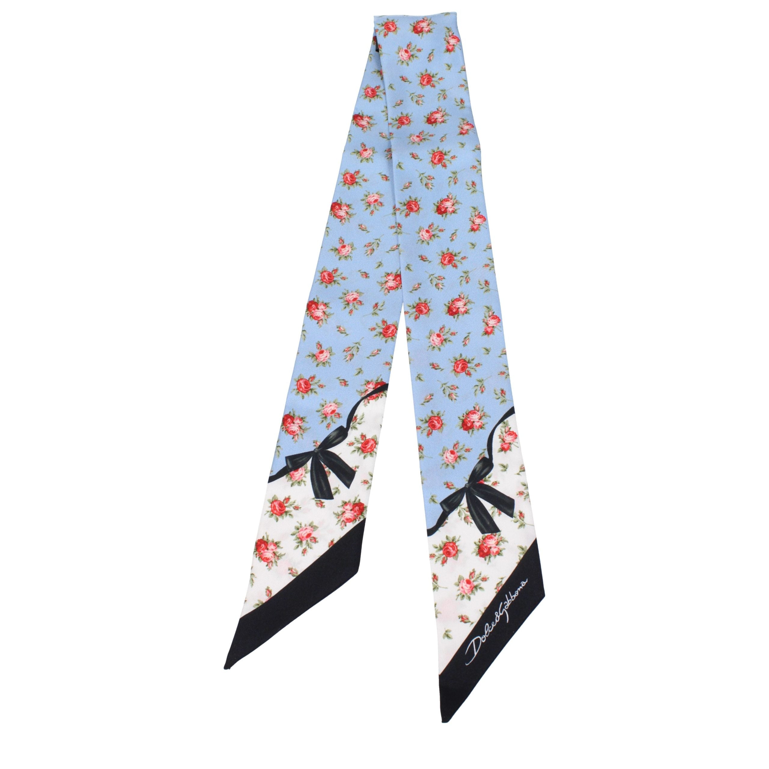 Dolce & Gabbana Light Blue Silk Foulard Dolce & Gabbana