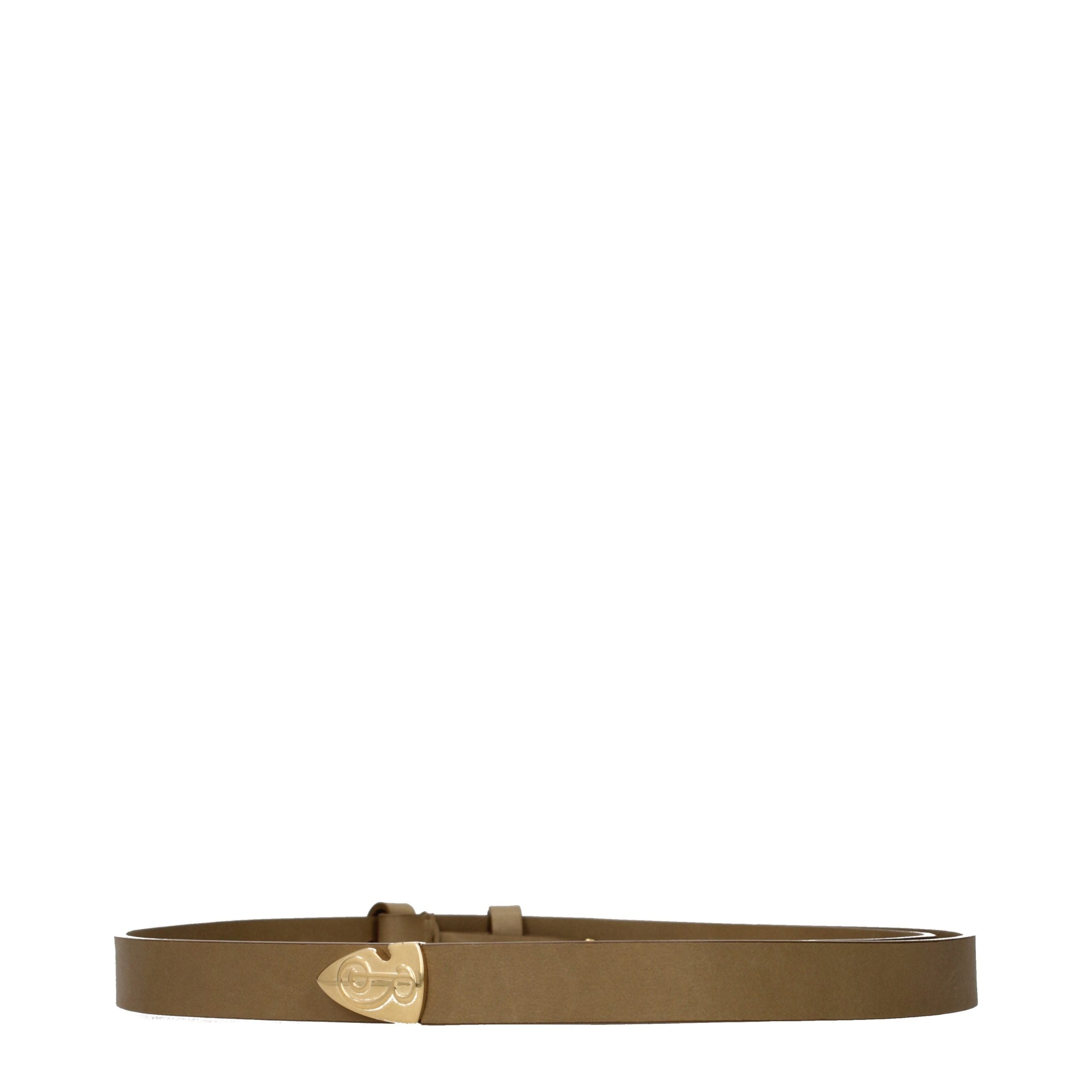 Burberry Brown Leather Regular Belt Burberry