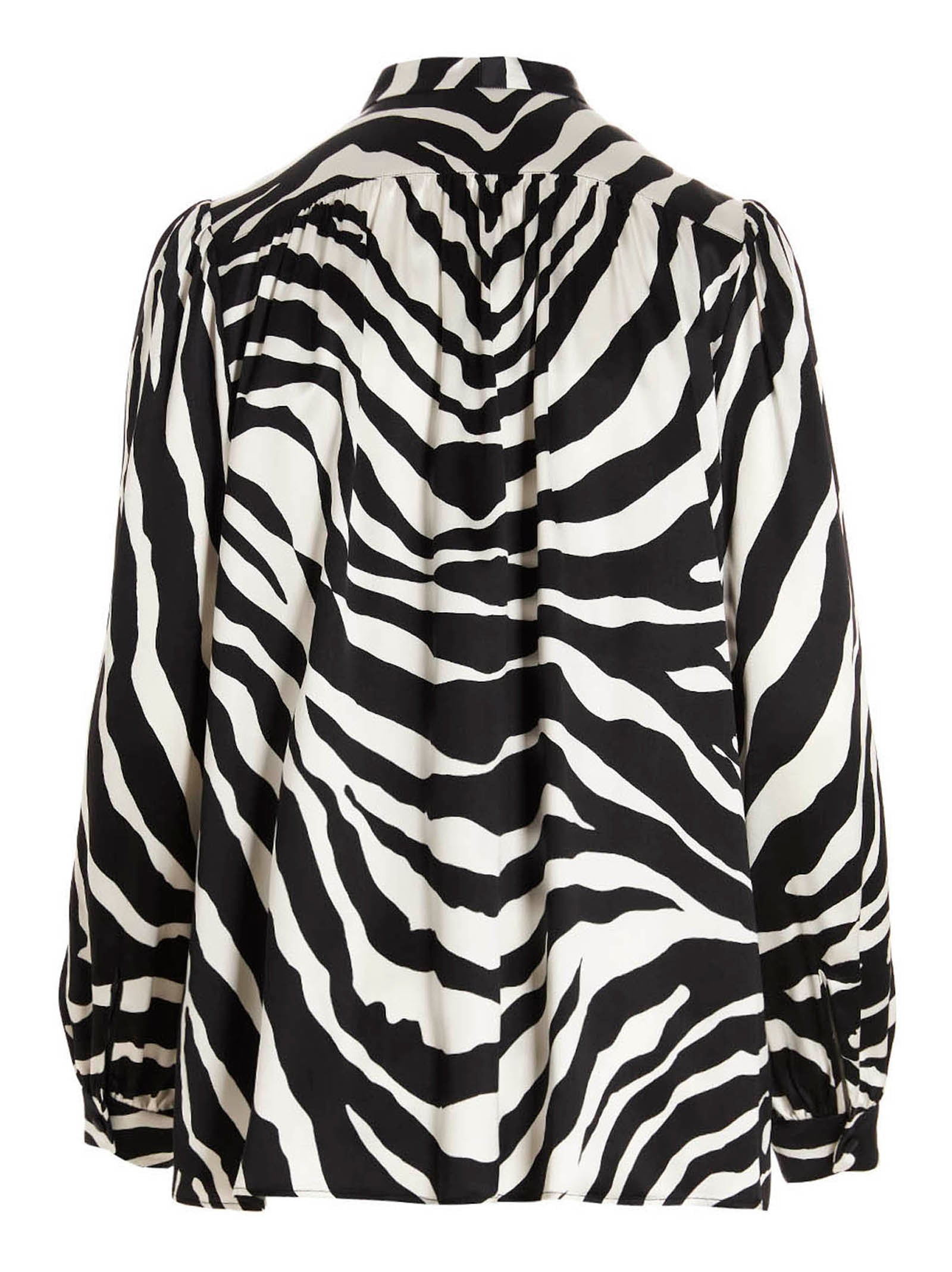 Dolce & Gabbana Bicolor Silk Blouse Dolce & Gabbana