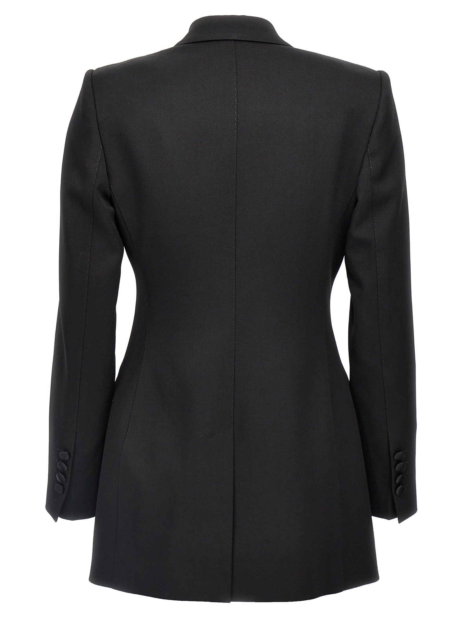 Dolce & Gabbana Black Virgin Wool Blazer Dolce & Gabbana