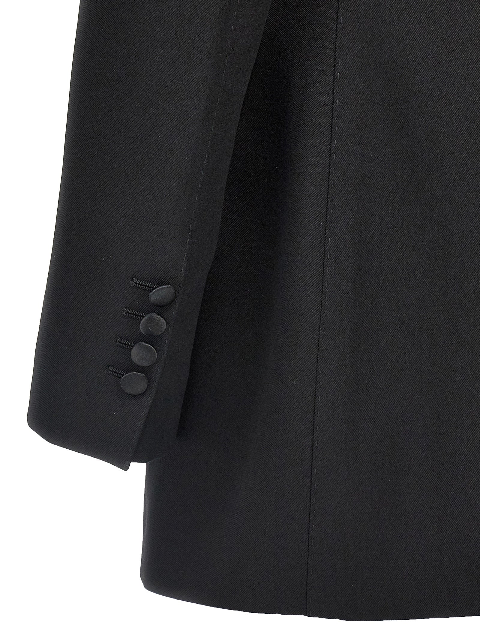 Dolce & Gabbana Black Virgin Wool Blazer Dolce & Gabbana