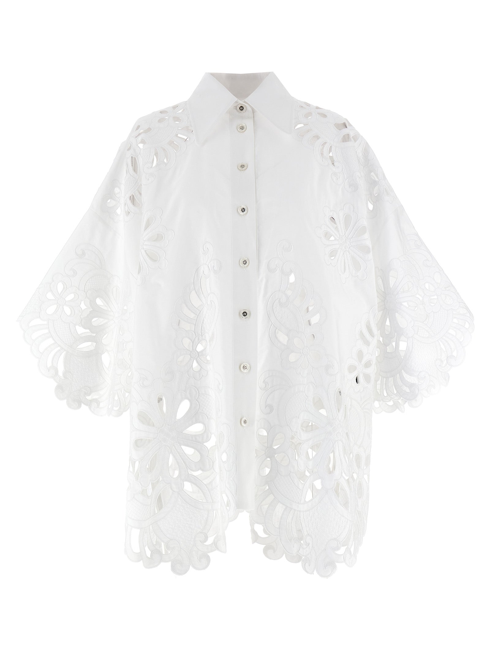 Dolce & Gabbana White Cotton Blouse Dolce & Gabbana