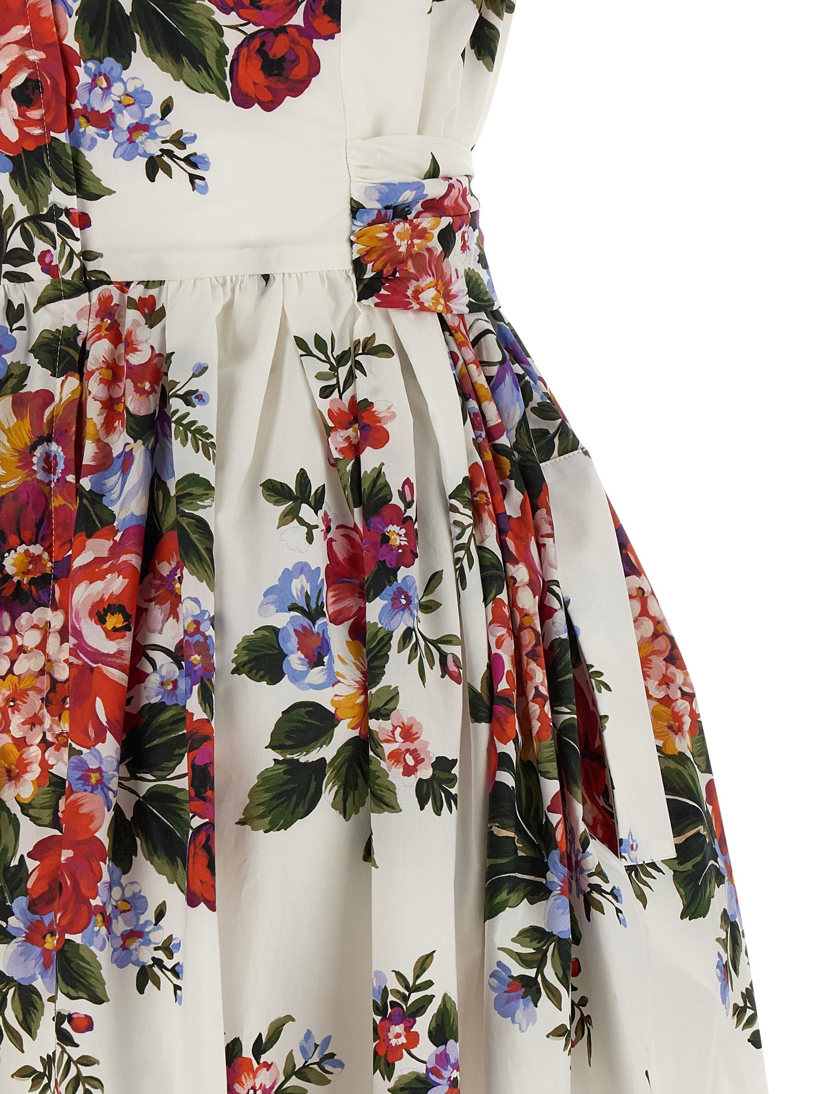 Dolce & Gabbana White Cotton Midi Dress Dolce & Gabbana