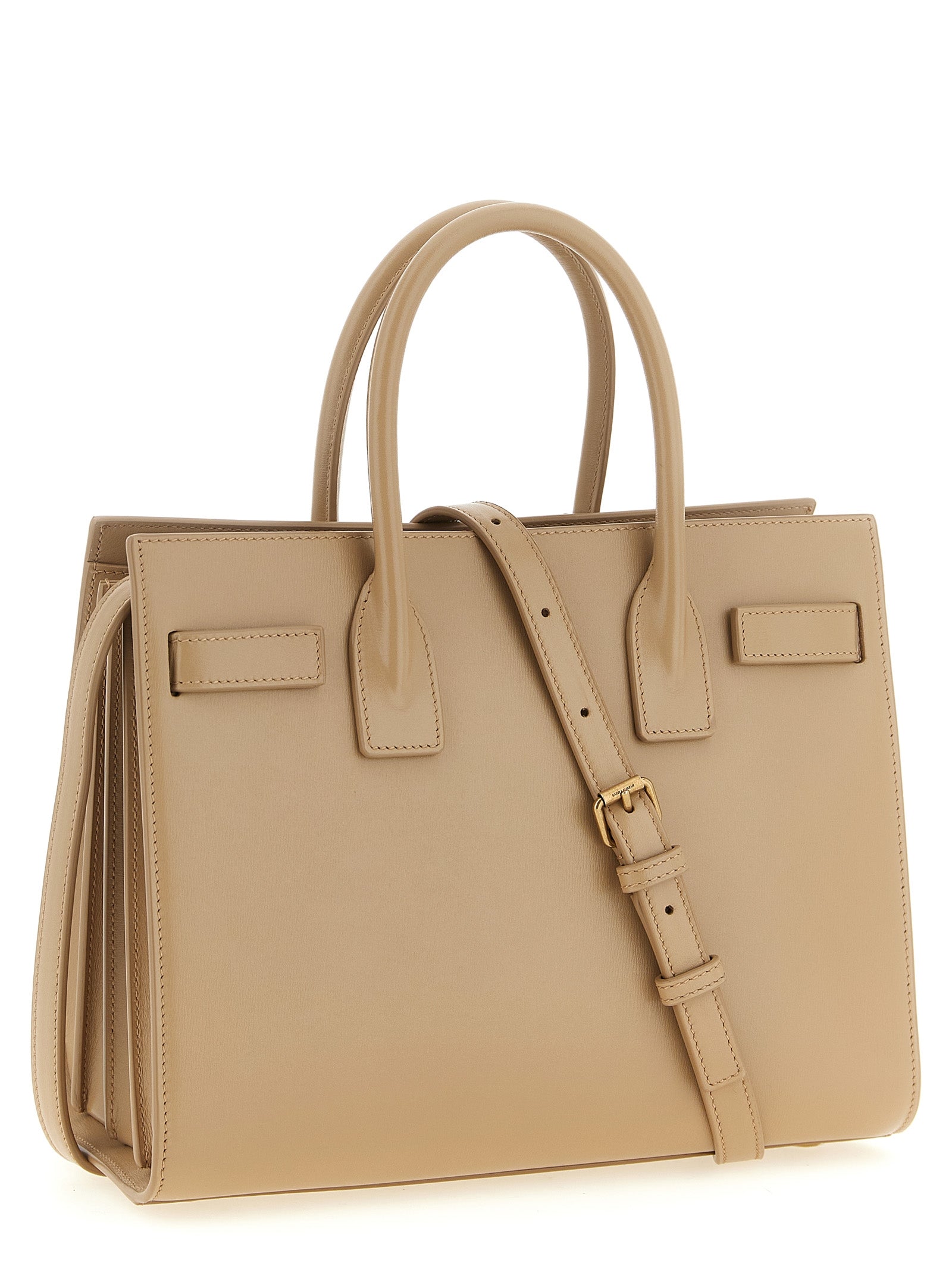 Saint Laurent Beige Calfskin Handbag Saint Laurent