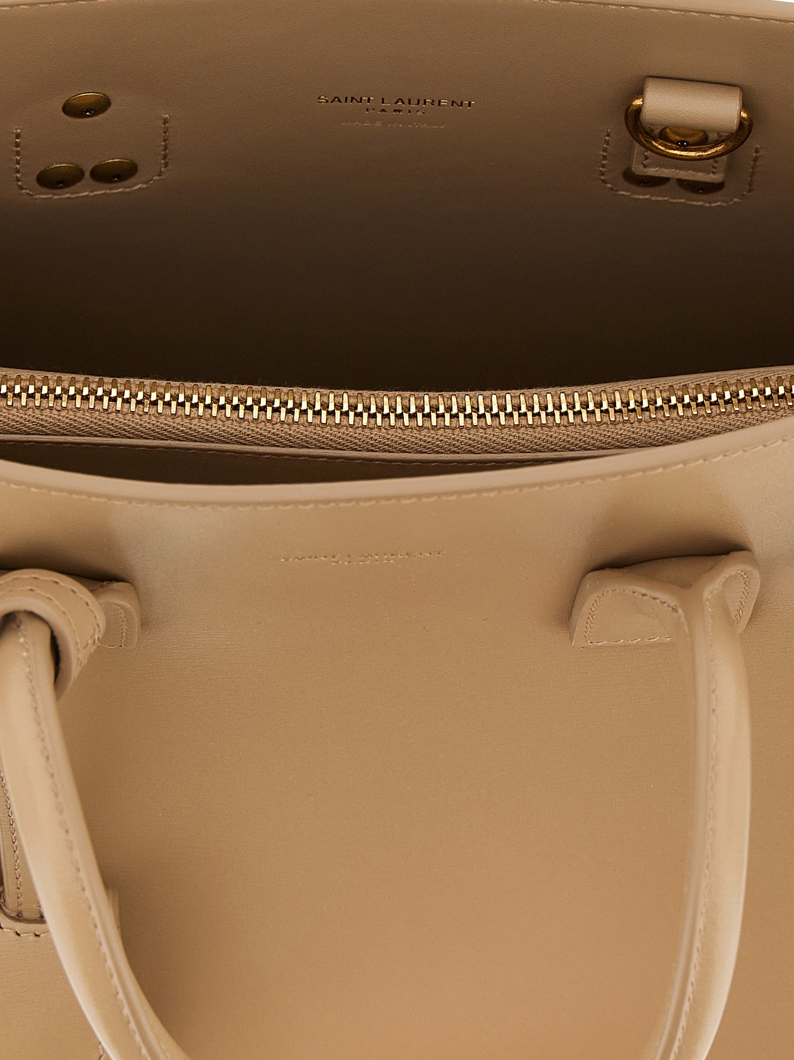 Saint Laurent Beige Calfskin Handbag Saint Laurent