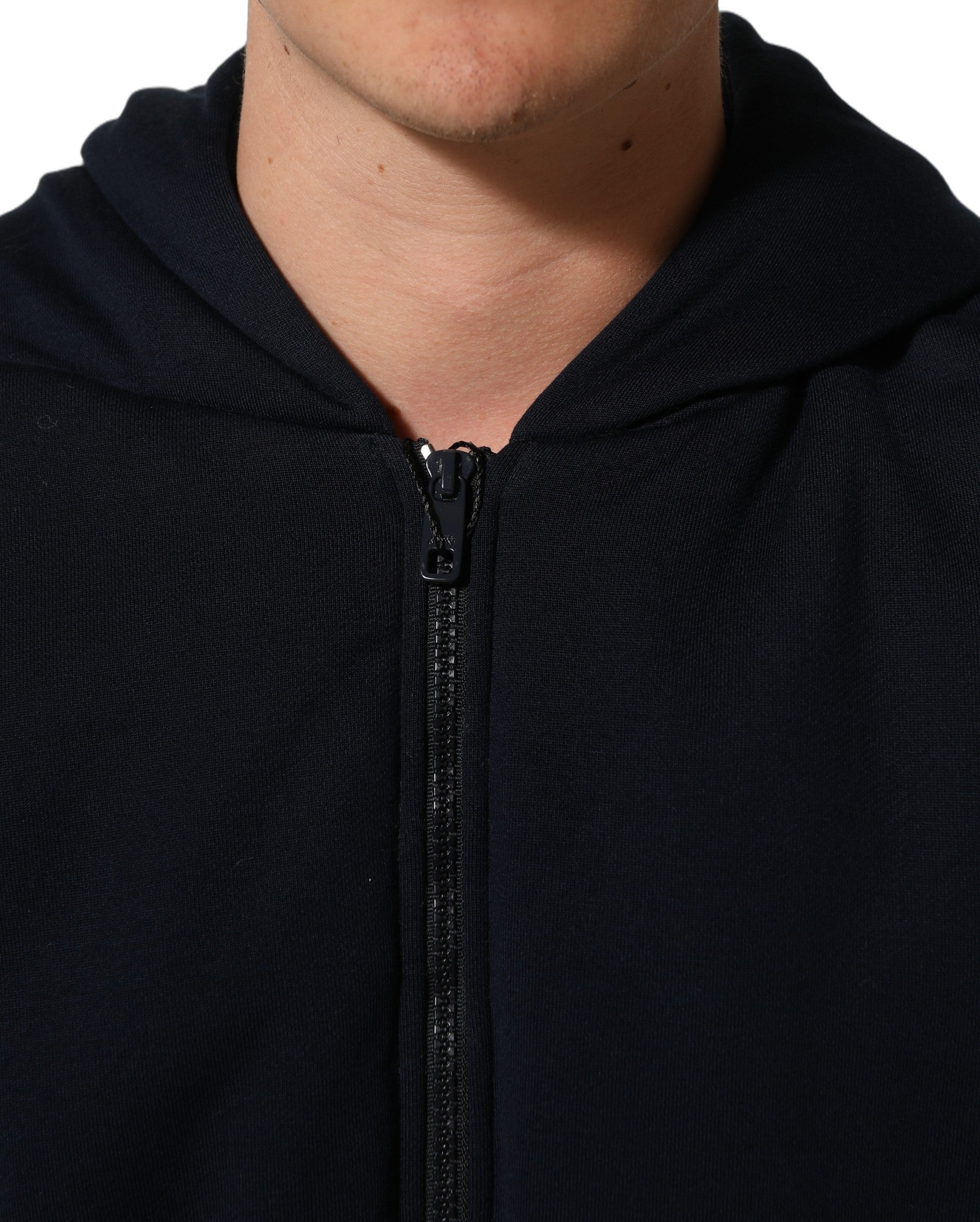 Dolce & Gabbana Black Cotton Full Zip Hooded Bomber Jacket Dolce & Gabbana