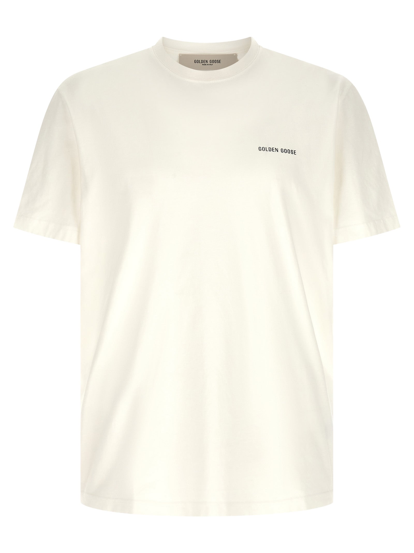 Golden Goose White Cotton T-Shirt Golden Goose
