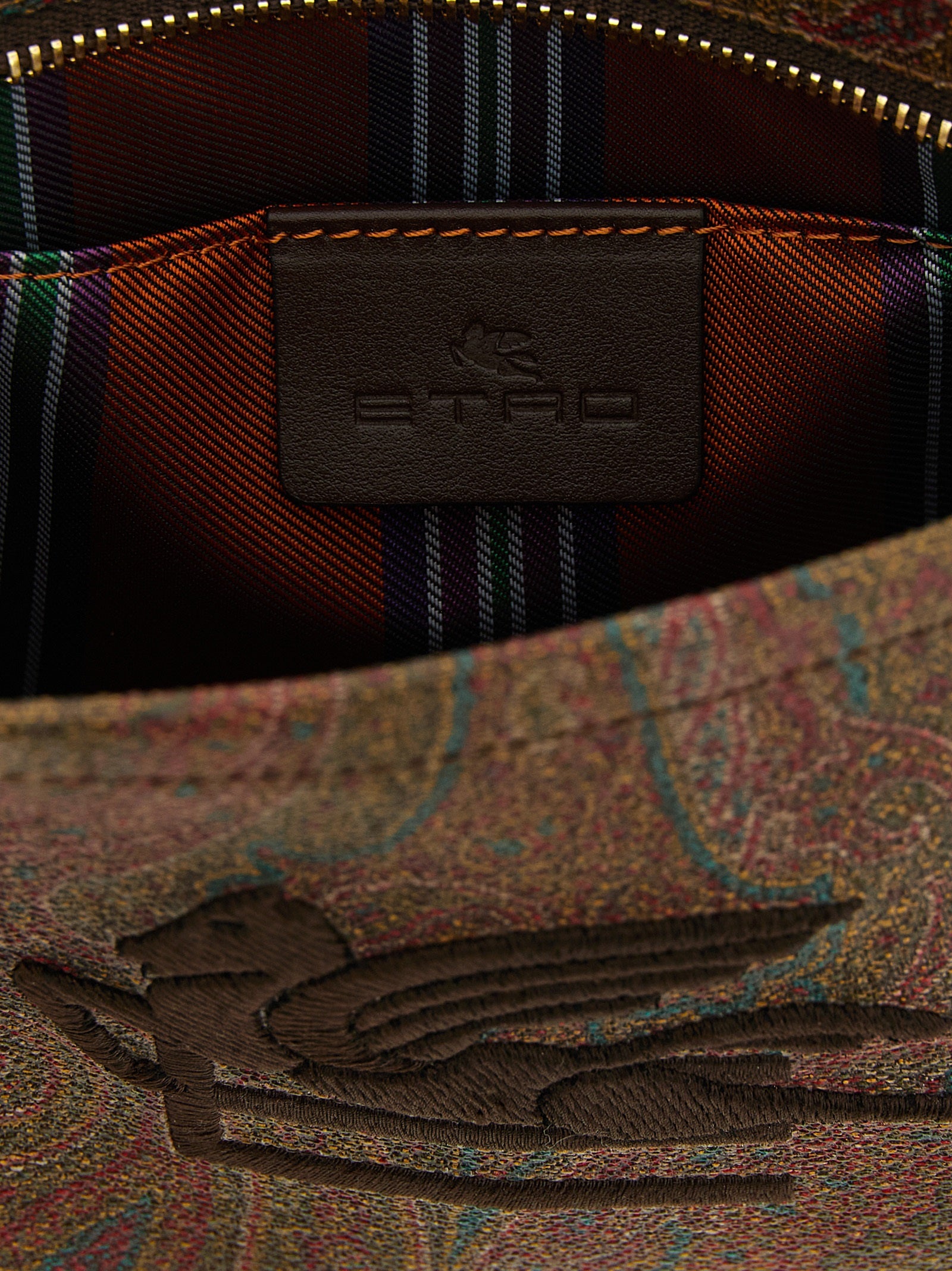 Etro Multicolor Cotton Clutch Bag Etro