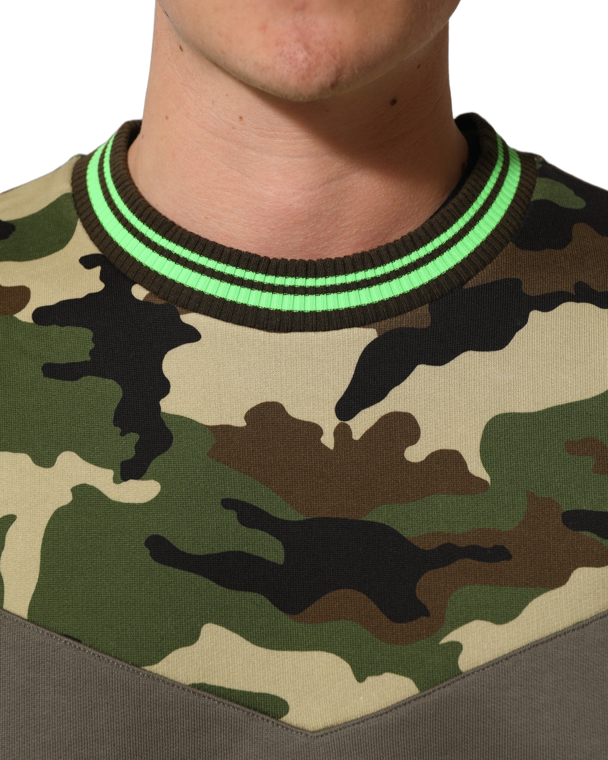 Dolce & Gabbana Multicolor Camouflage Sweatshirt Men Sweater Dolce & Gabbana
