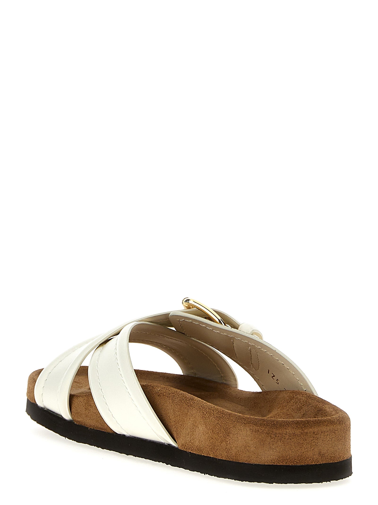 Valentino Garavani White Calfskin Slides Valentino Garavani