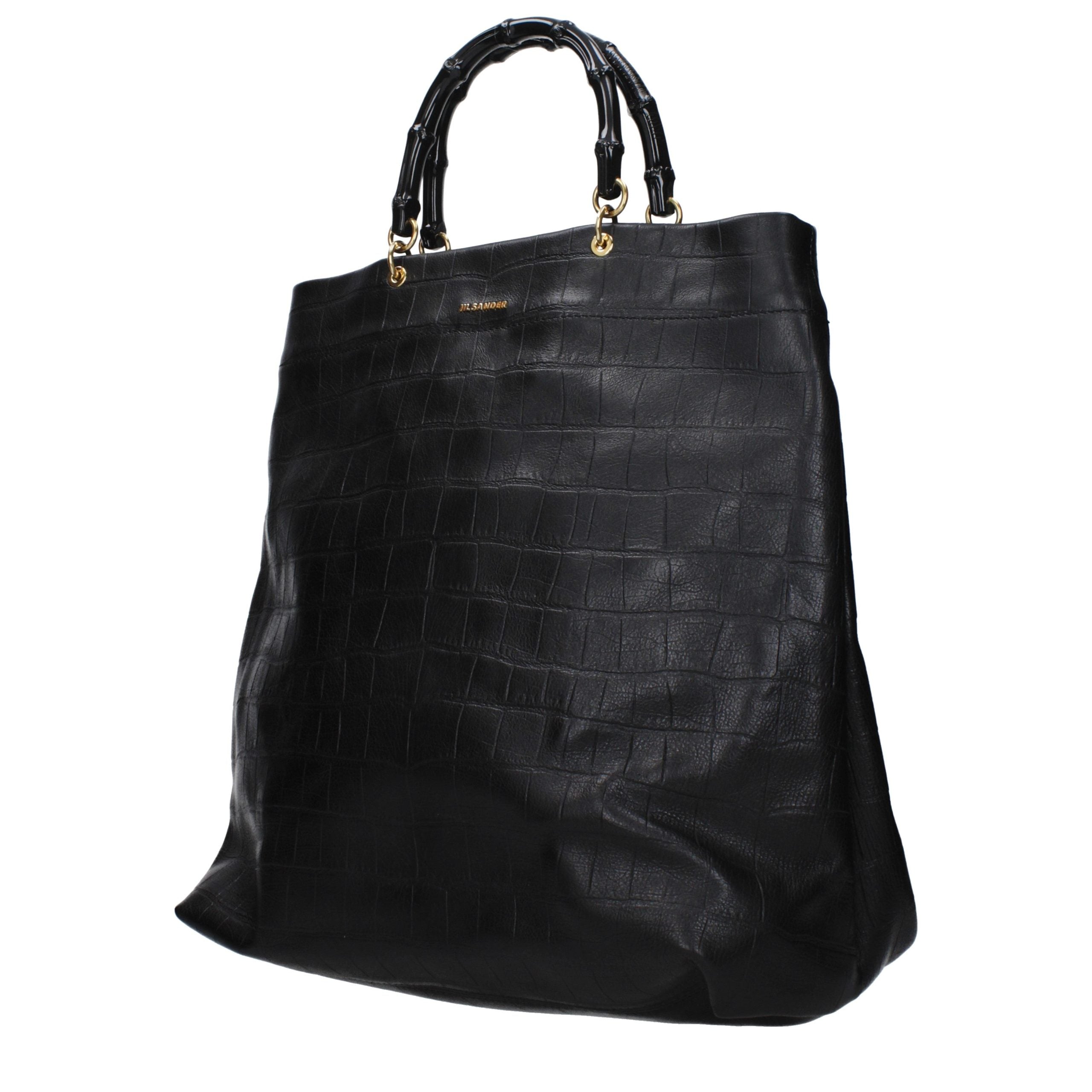 Jil Sander Black Leather Handbag Jil Sander