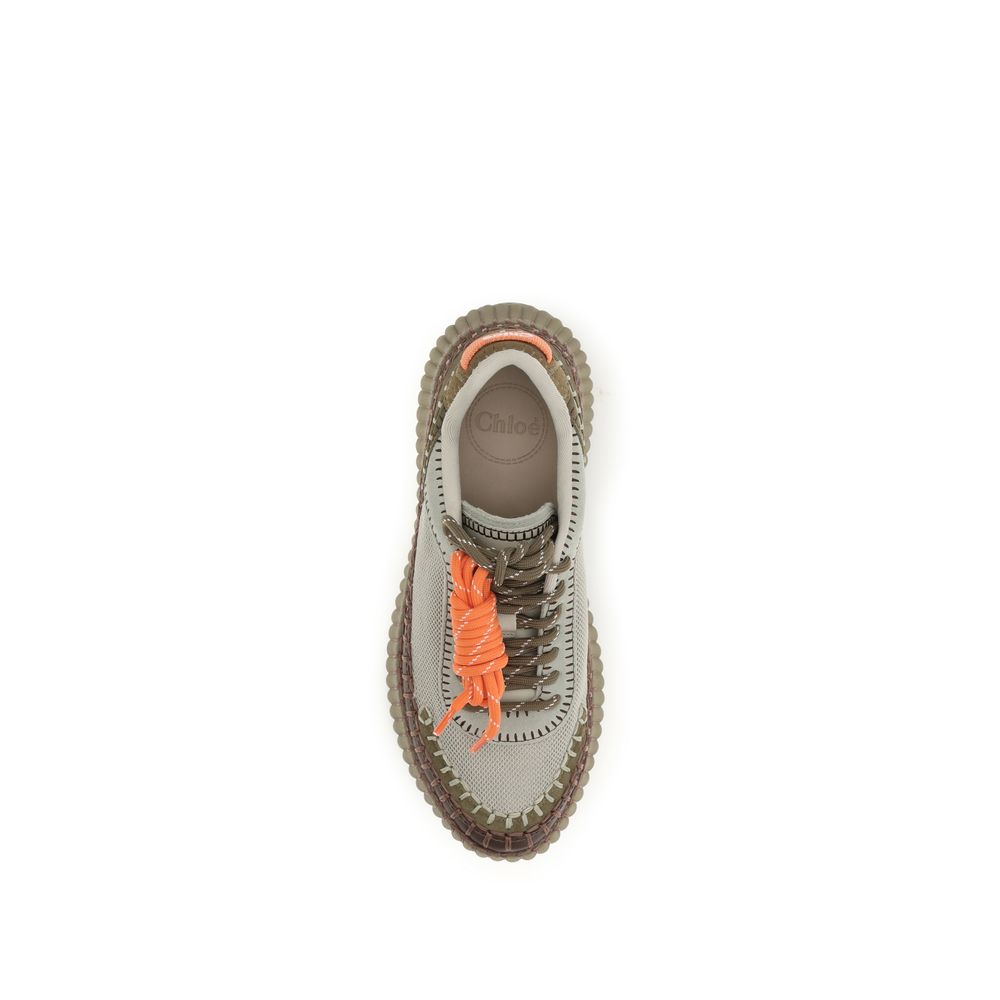 Chloé Bicolor Polyurethane Athletic Sneakers Chloé