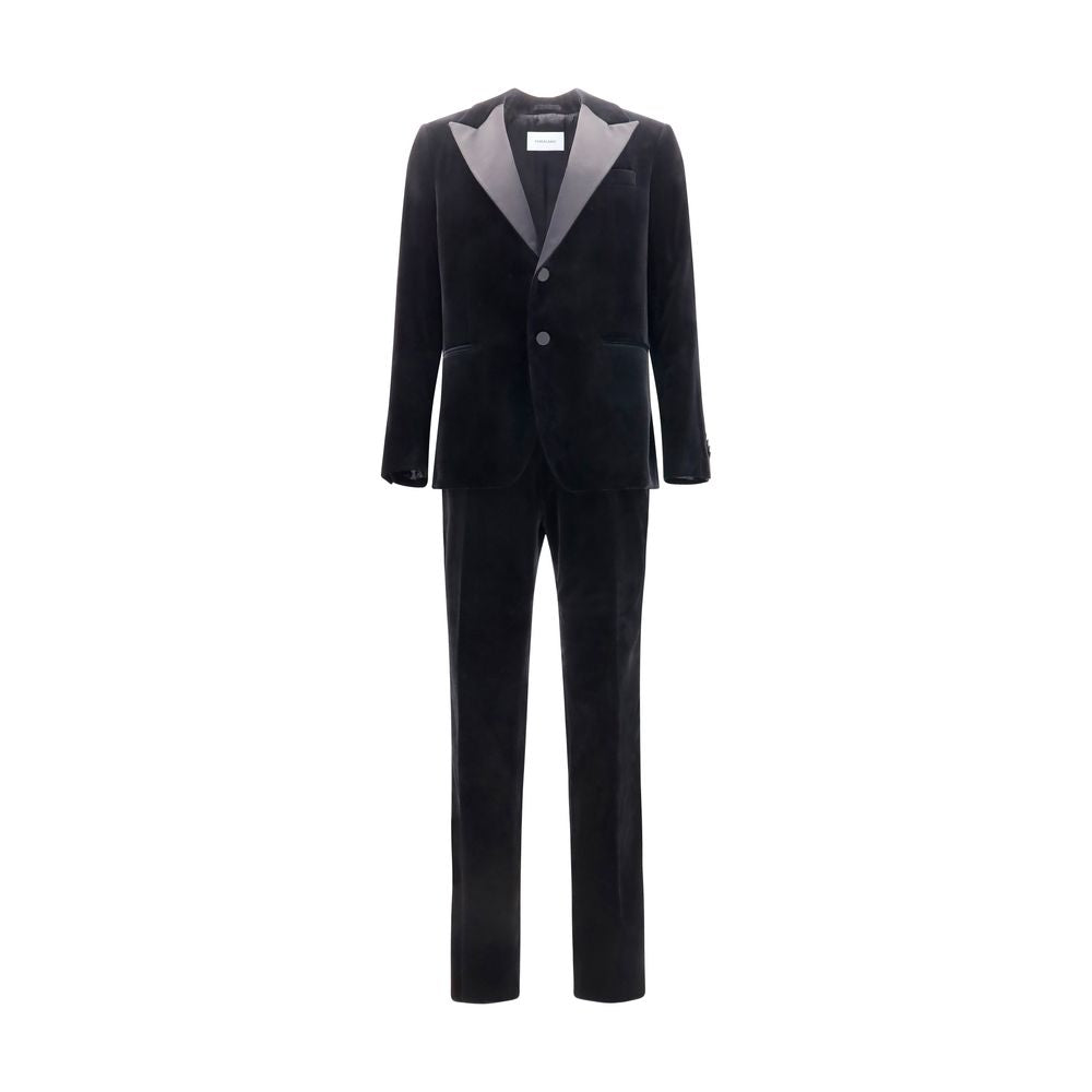 Ferragamo Black Cotton Tuxedo Ferragamo