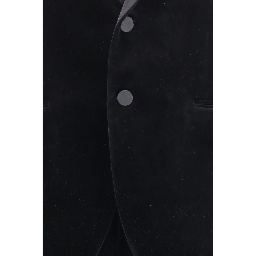 Ferragamo Black Cotton Tuxedo Ferragamo