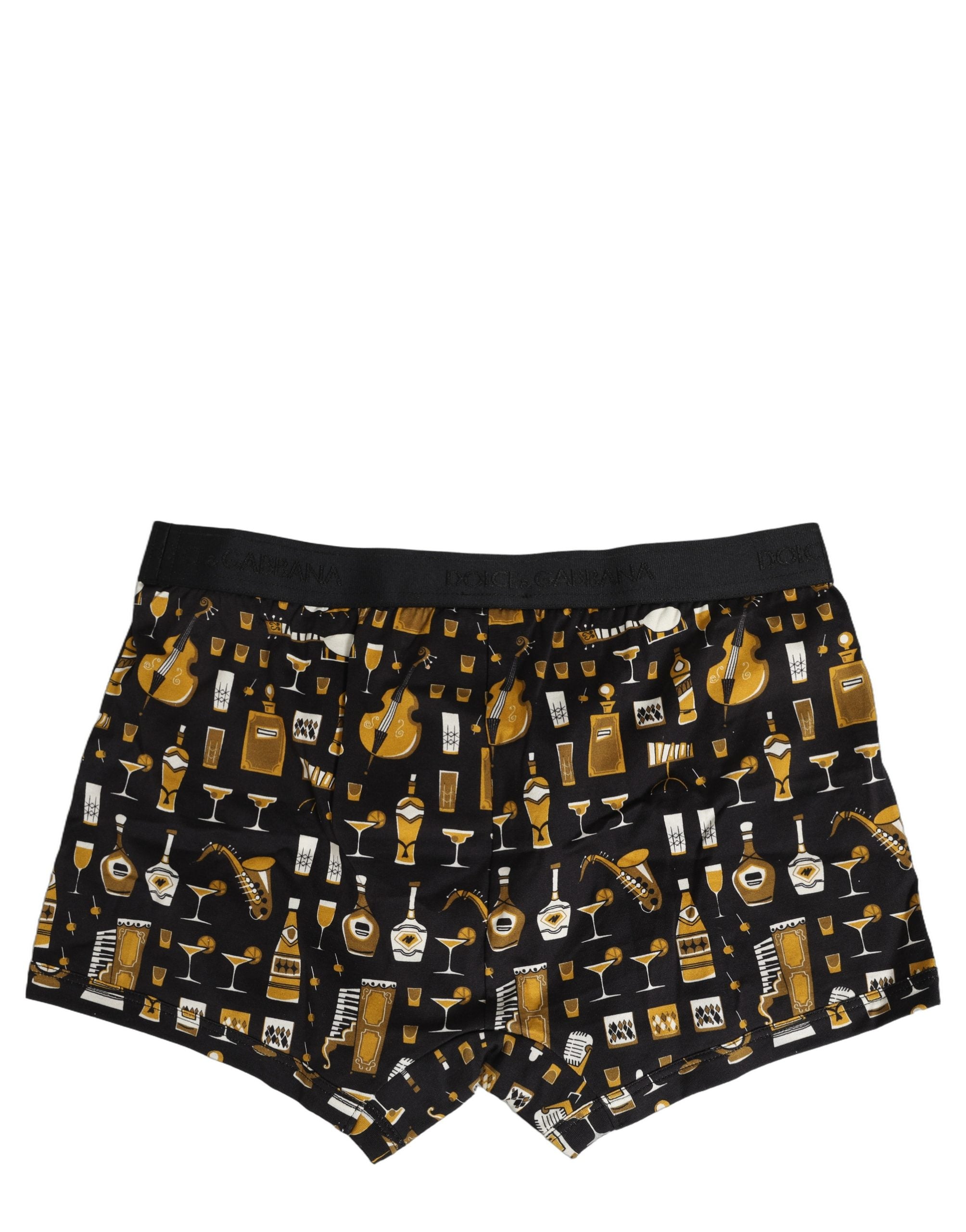 Dolce & Gabbana Black Gold Cocktail Regular Boxer Underwear Dolce & Gabbana