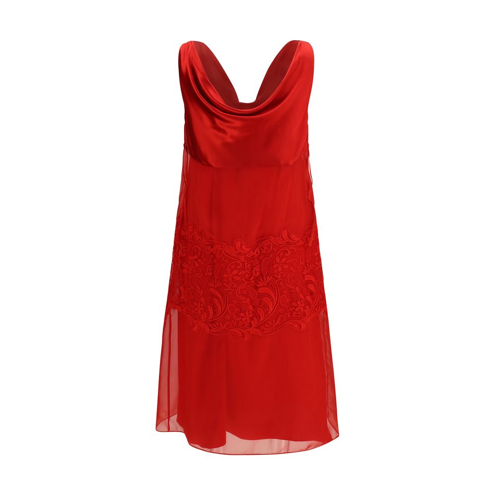 Ferragamo Multicolor Silk Cocktail Dress Ferragamo
