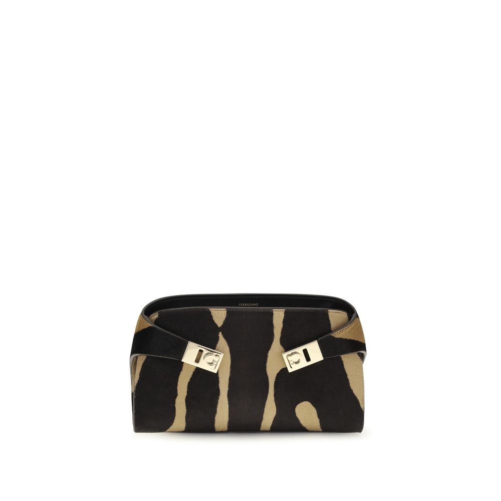 Ferragamo Brown Hair Shoulder Bag Ferragamo