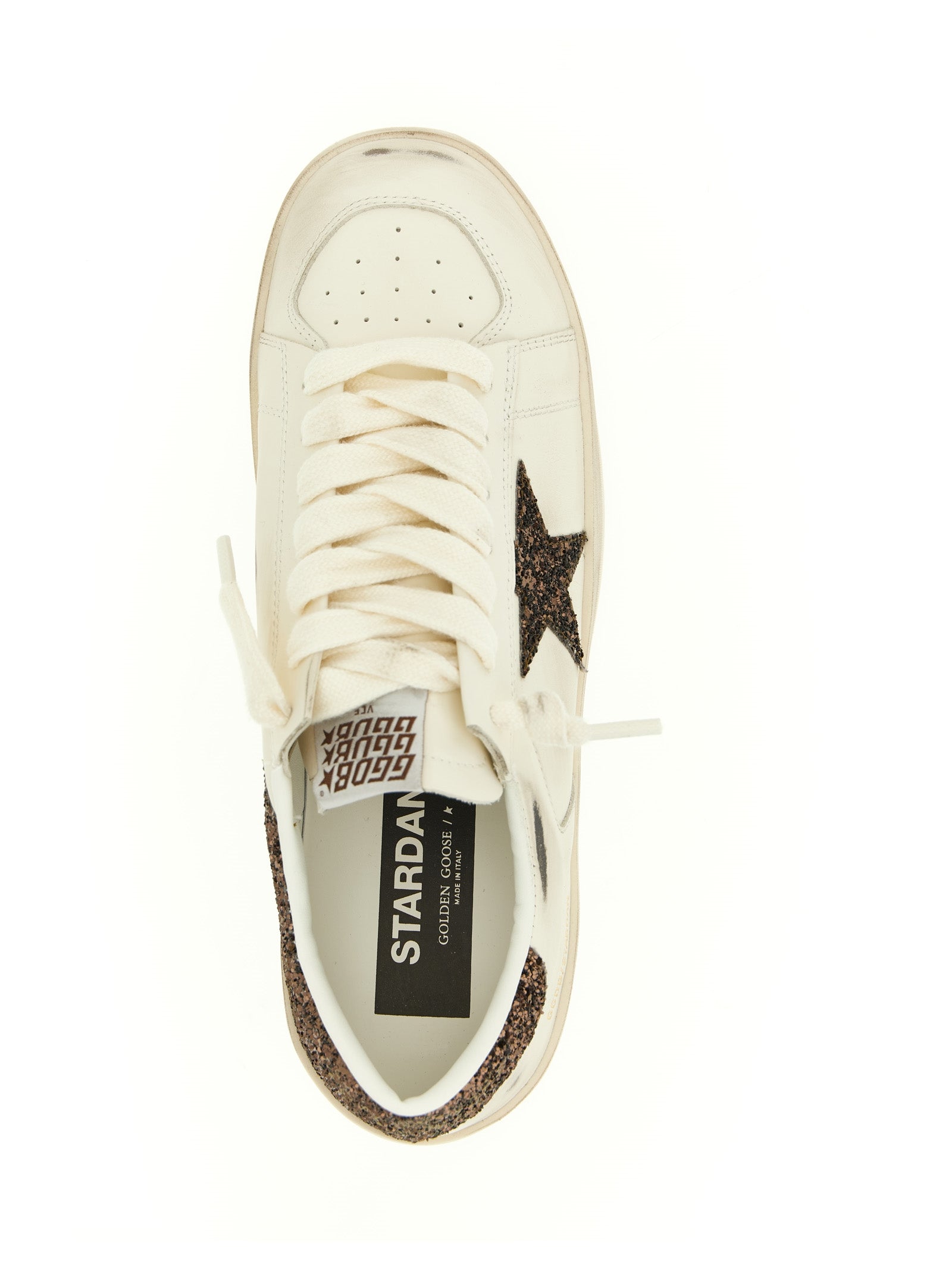 Golden Goose White Leather Low Top Sneakers Golden Goose