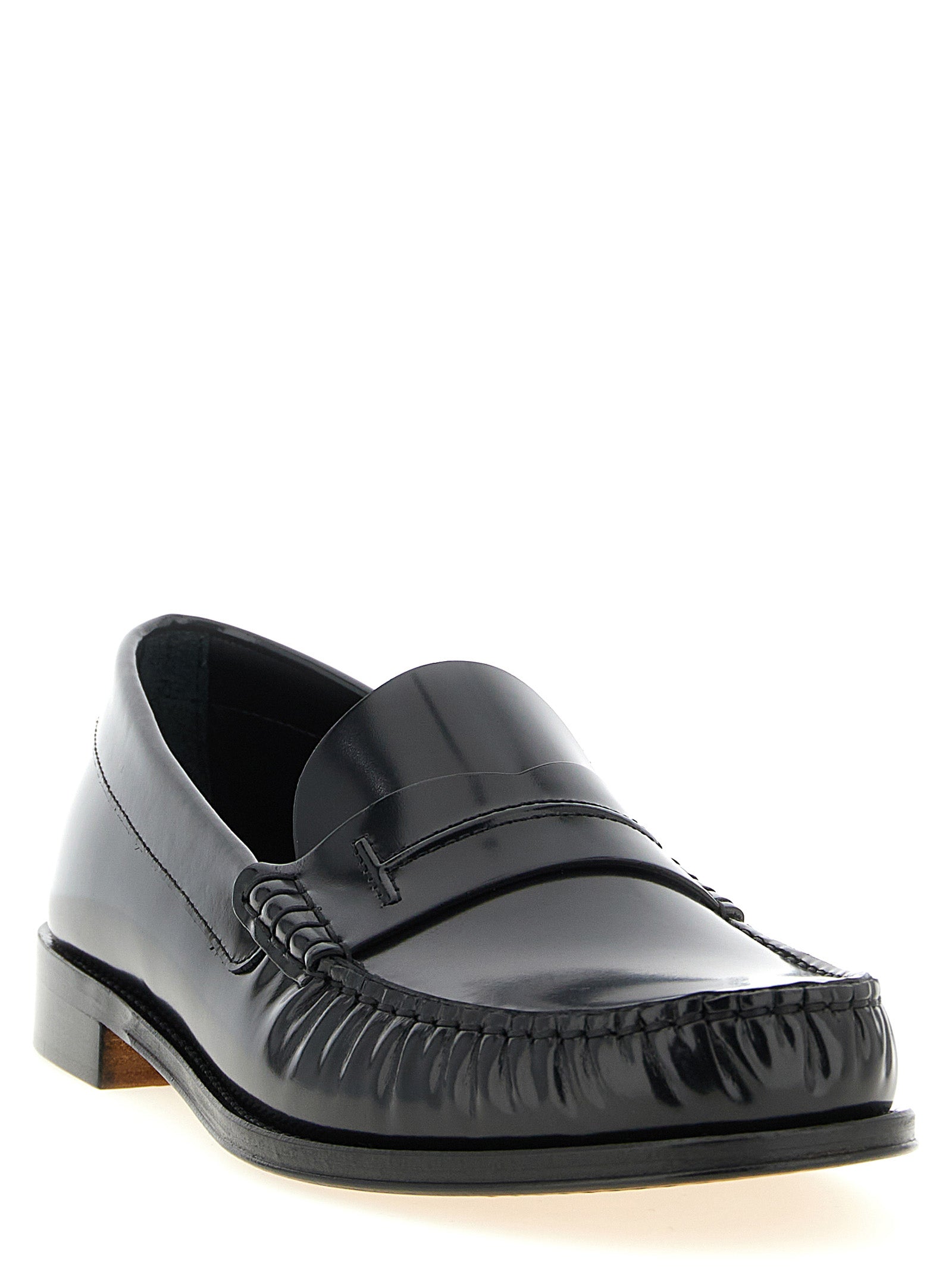 Tom Ford Black Calfskin Slip-On Loafers Tom Ford
