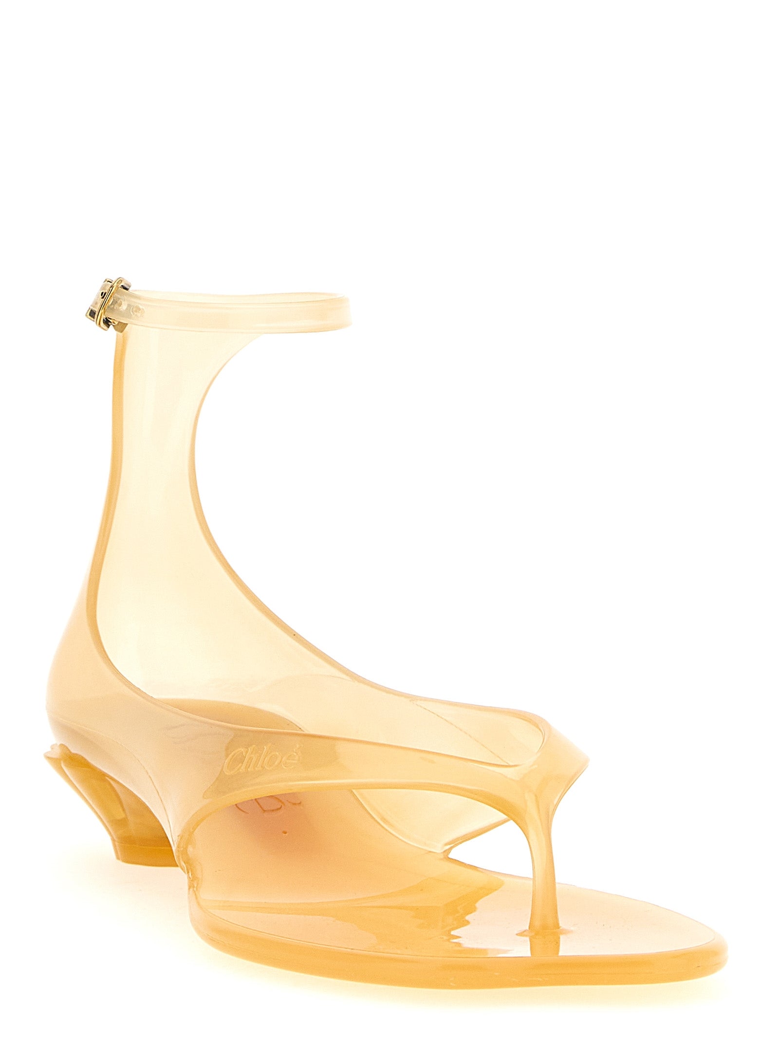 Chloé Bicolor Polyurethane Mid Heel Pumps Chloé