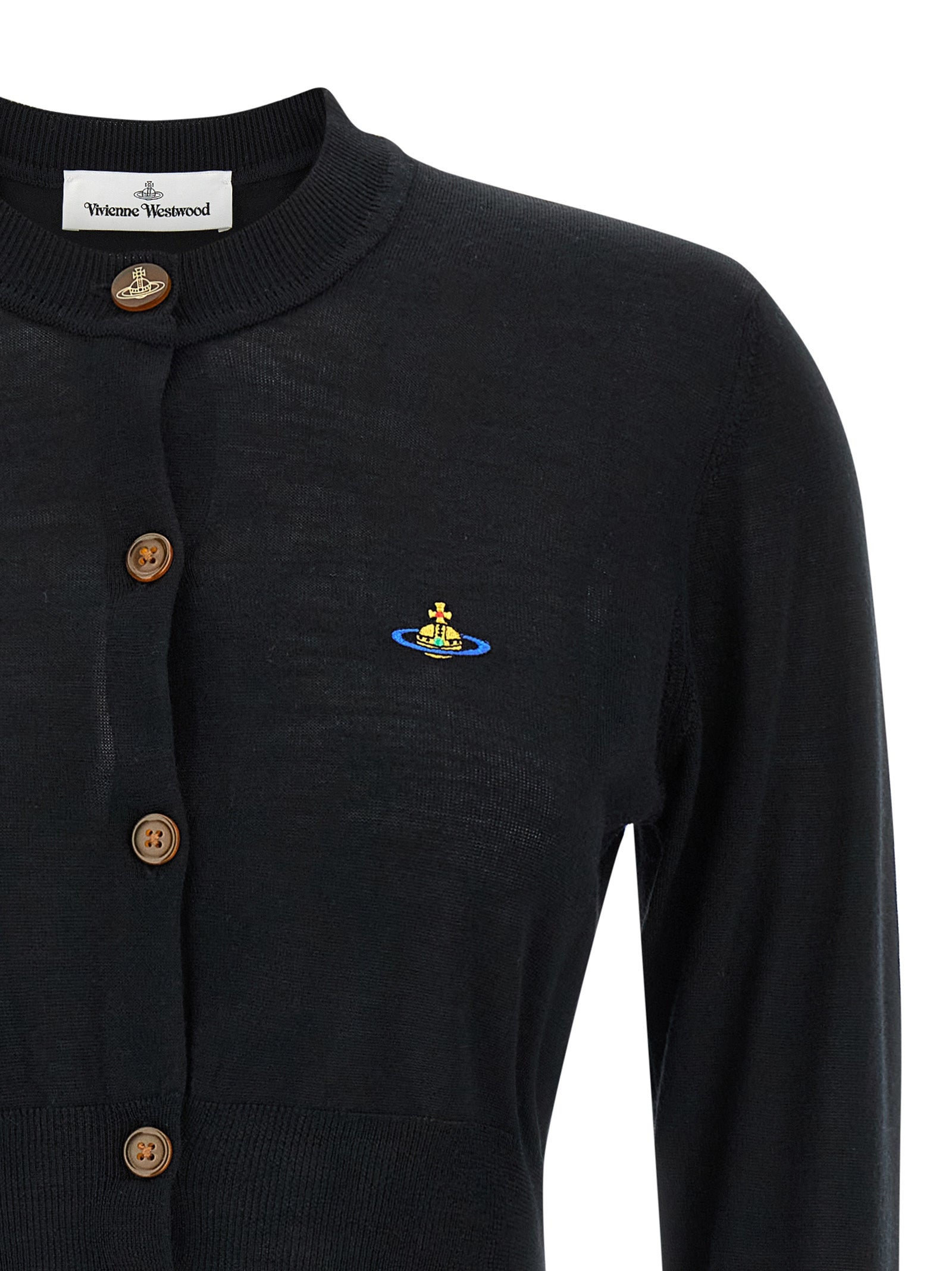 Vivienne Westwood Black Cotton Cardigan Vivienne Westwood