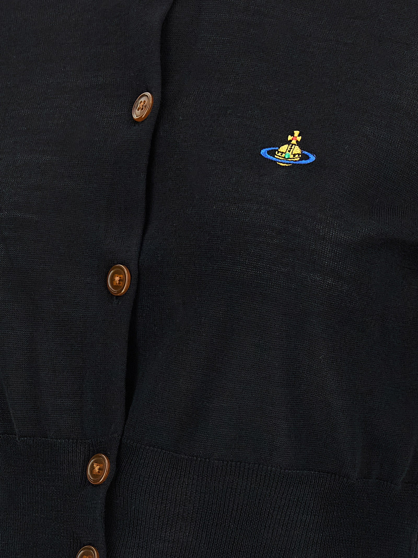 Vivienne Westwood Black Cotton Cardigan Vivienne Westwood