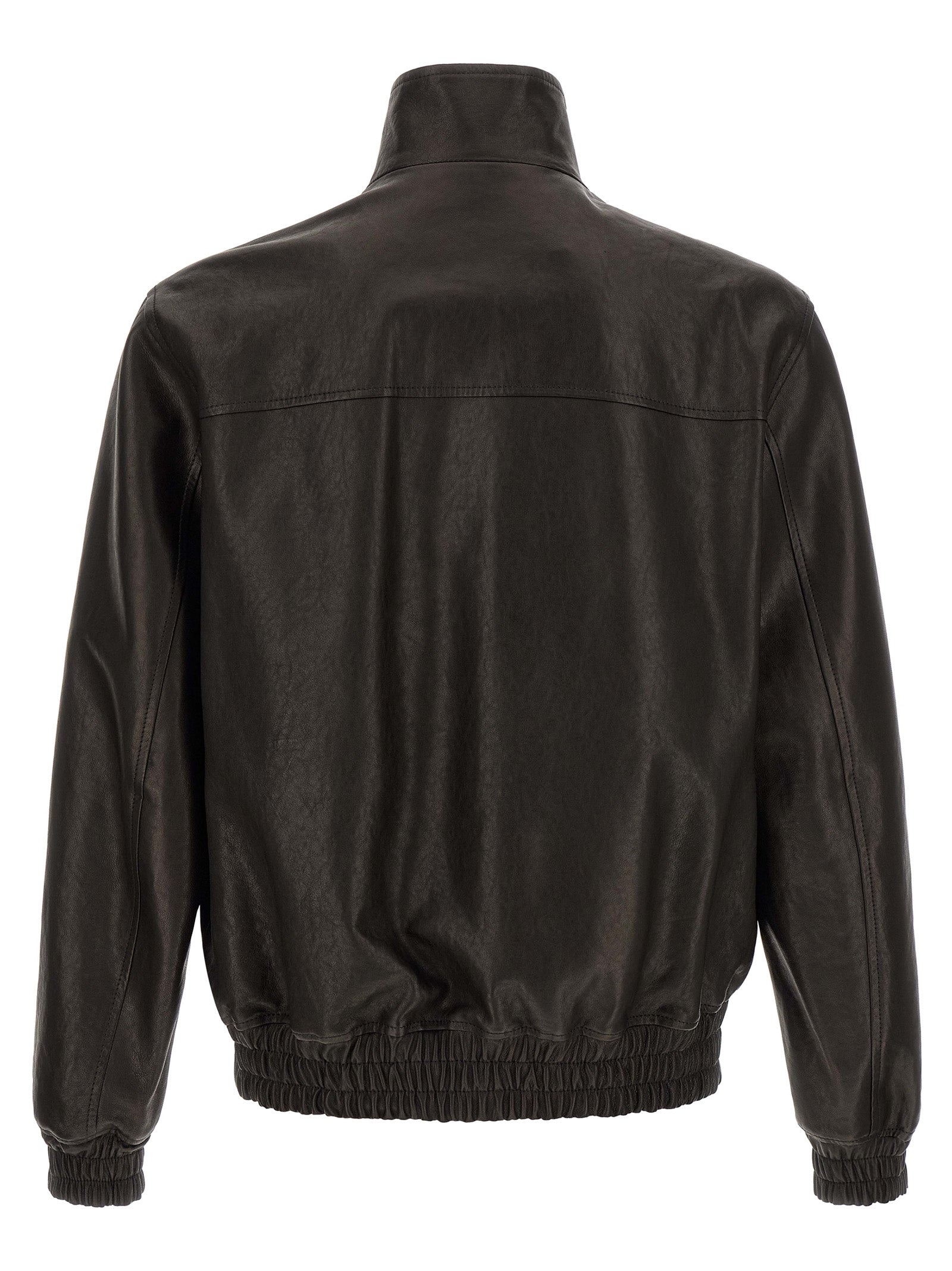 Valentino Garavani Black Calfskin Leather Jacket Valentino Garavani