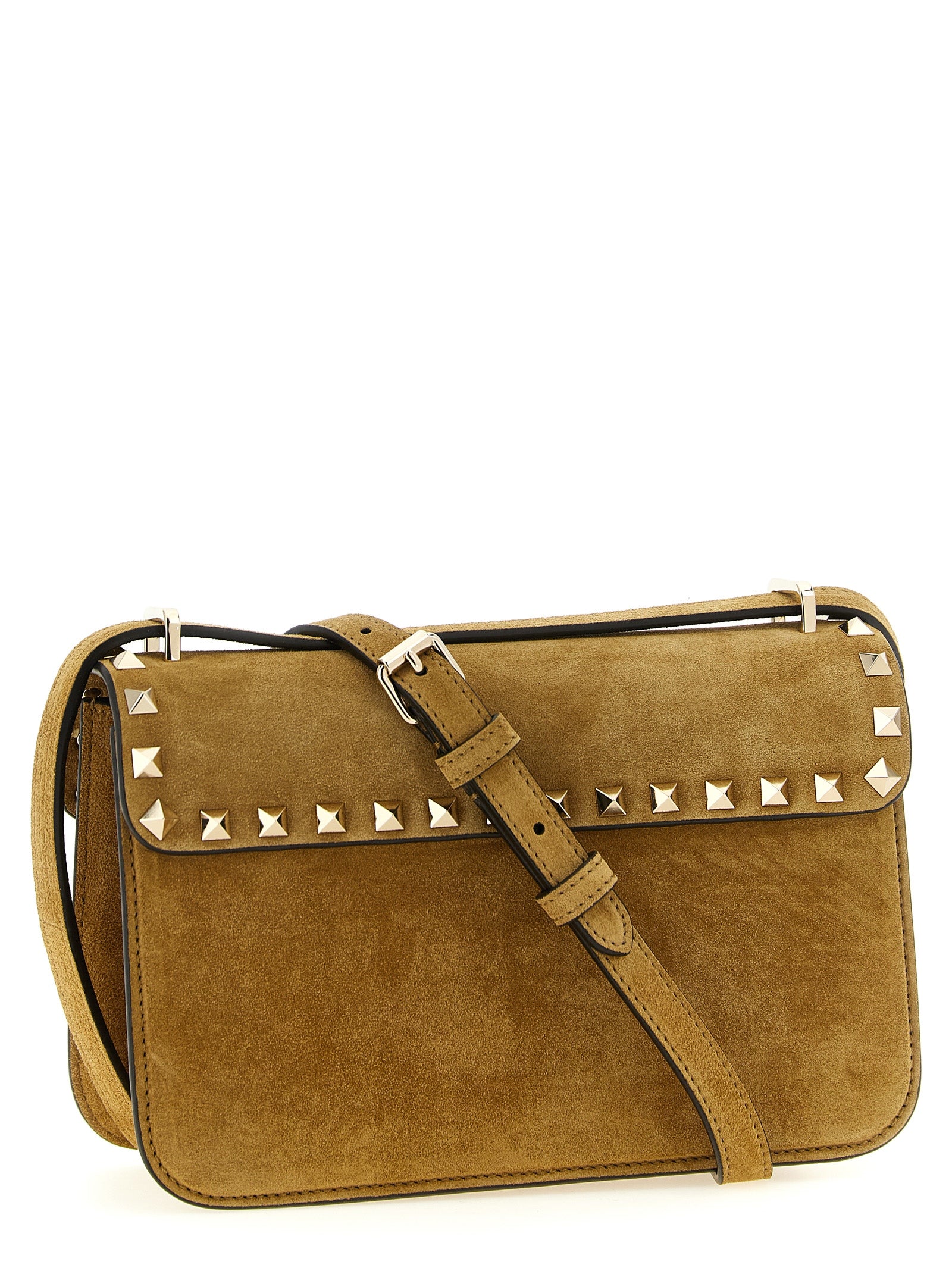Valentino Garavani Beige Calfskin Crossbody Bag Valentino Garavani