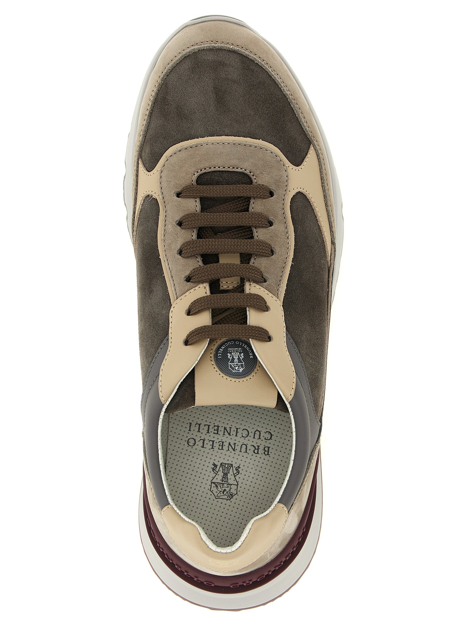 Brunello Cucinelli Multicolor Calfskin Athletic Sneakers Brunello Cucinelli