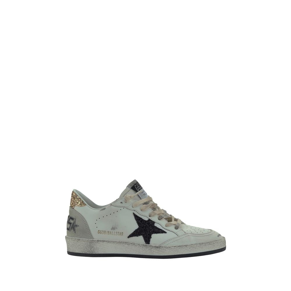 Golden Goose White Goatskin Low Top Sneakers Golden Goose
